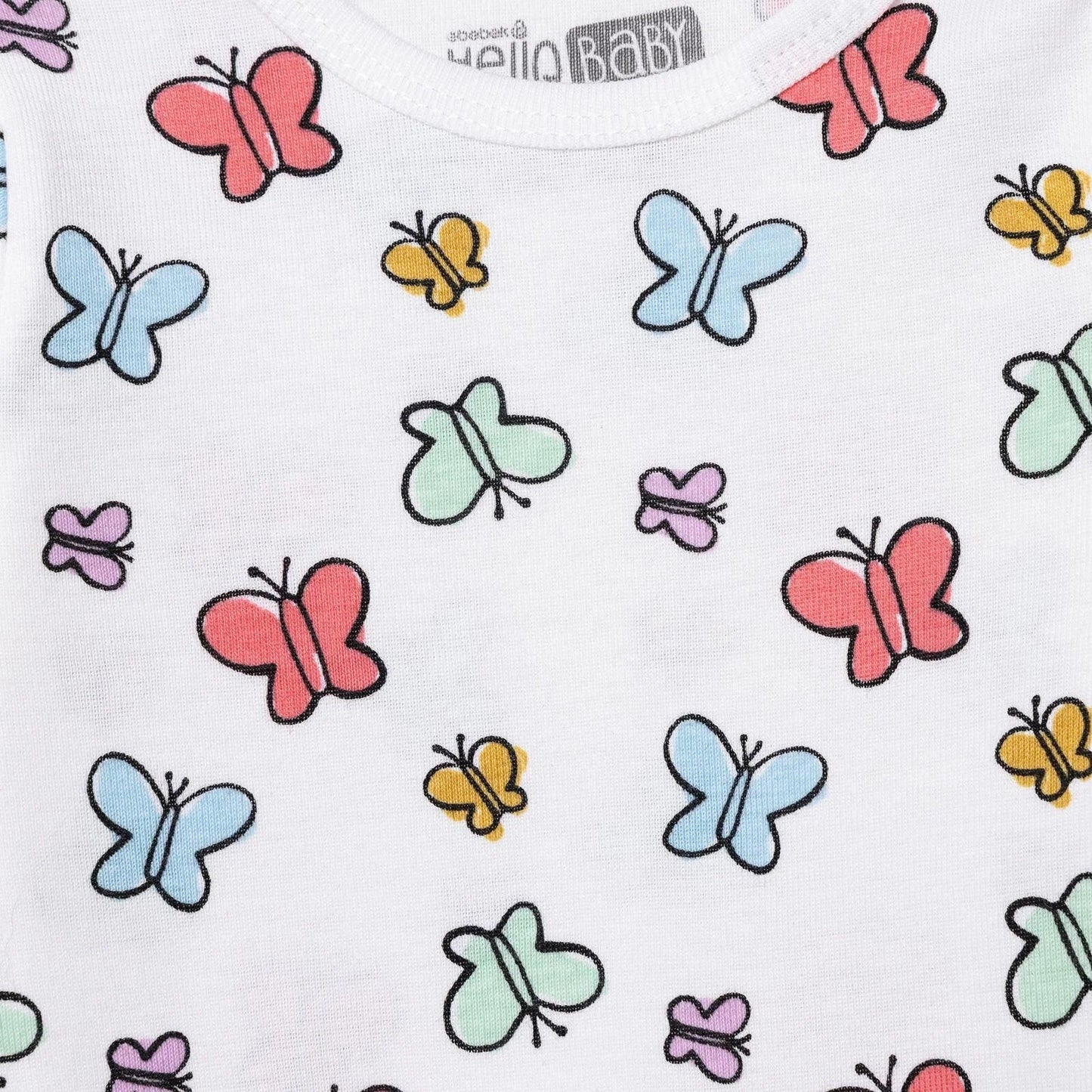HelloBaby Long Sleeve Body - Ecru - mezetto ebebek ebebek