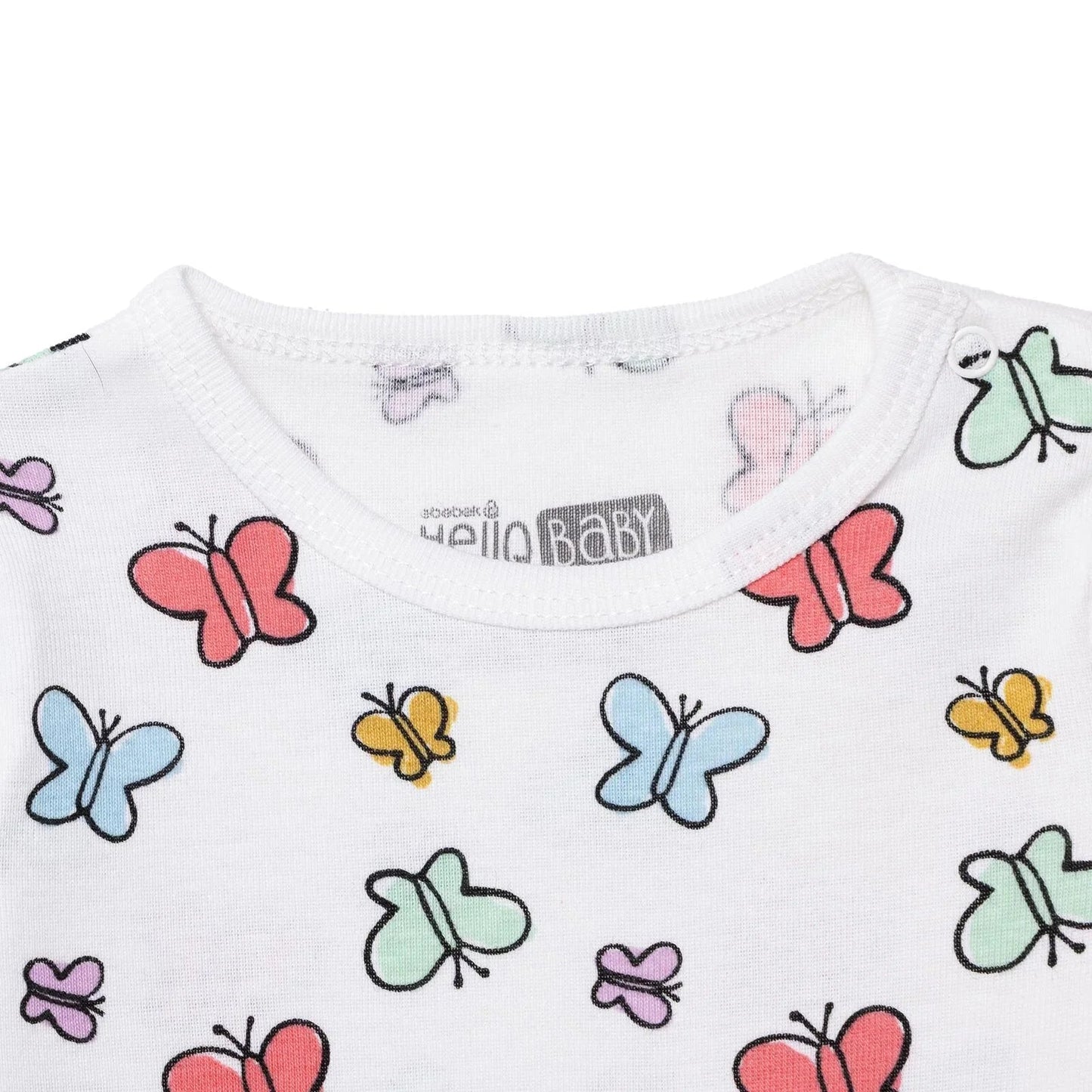 HelloBaby Long Sleeve Body - Ecru - mezetto ebebek ebebek