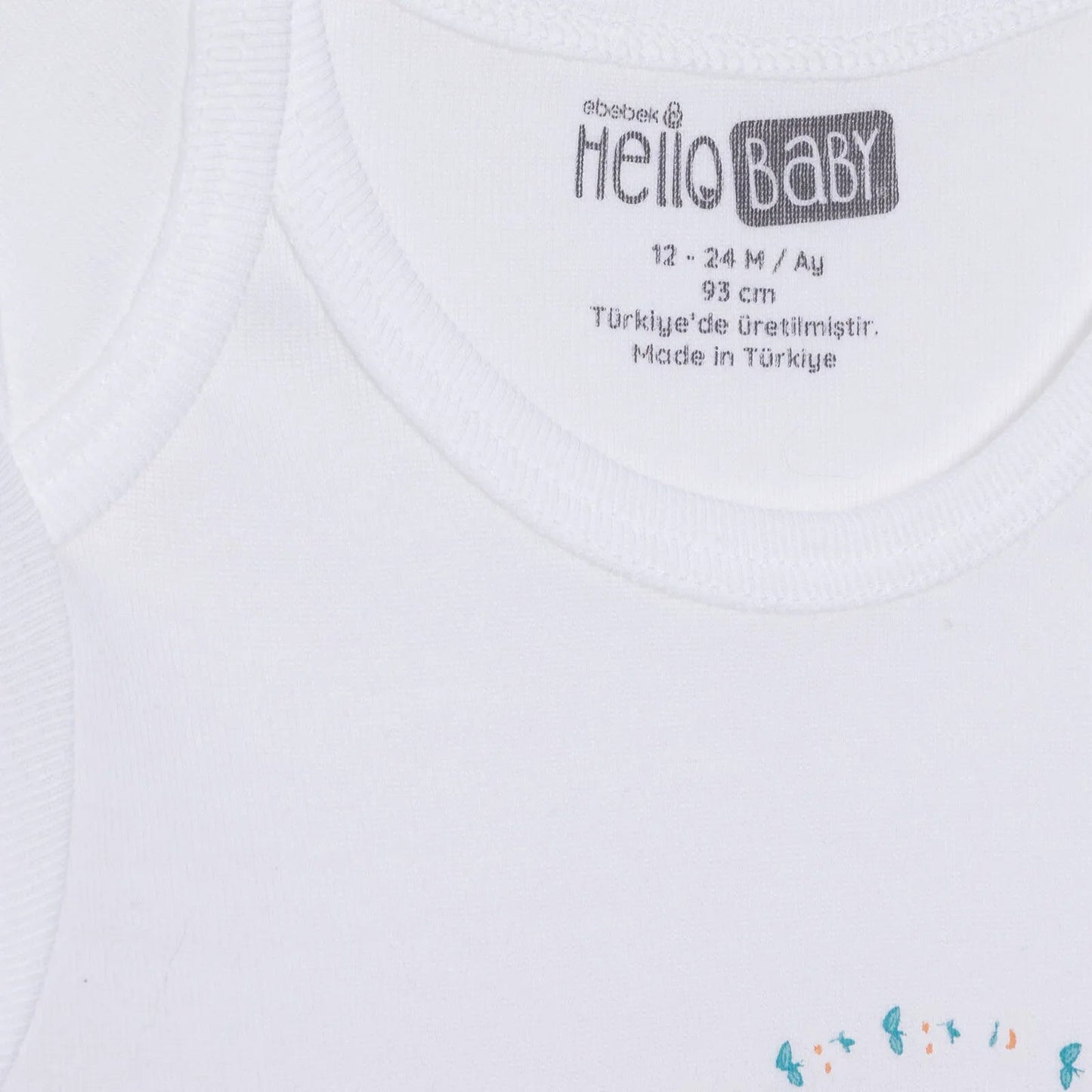 HelloBaby Long Sleeve Body - Ecru - mezetto ebebek ebebek