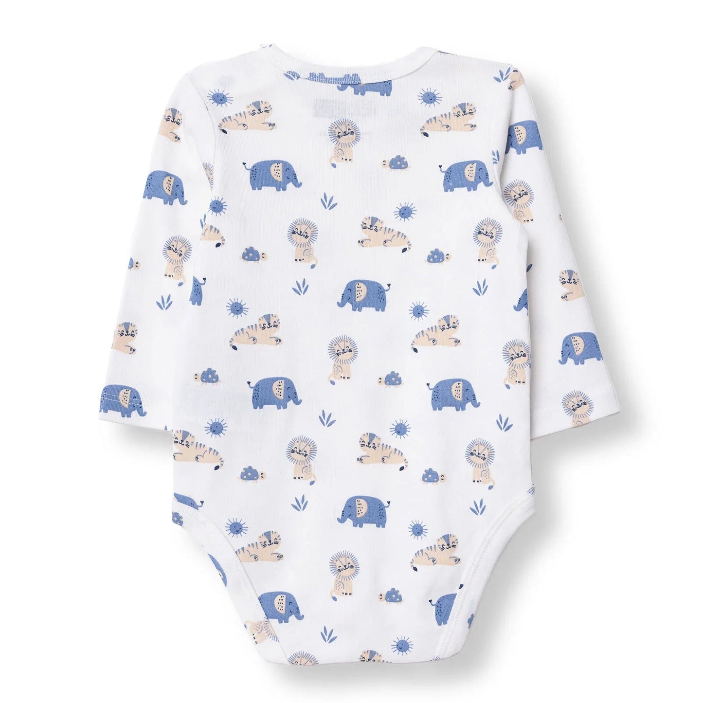 HelloBaby Long Sleeve Body - Ecru - mezetto ebebek ebebek