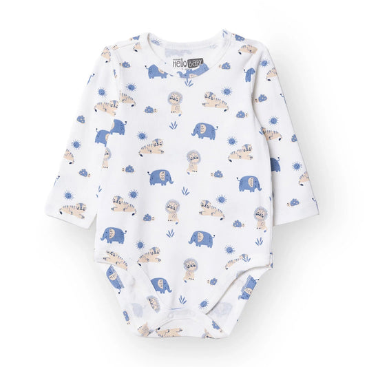 HelloBaby Long Sleeve Body - Ecru - mezetto ebebek ebebek