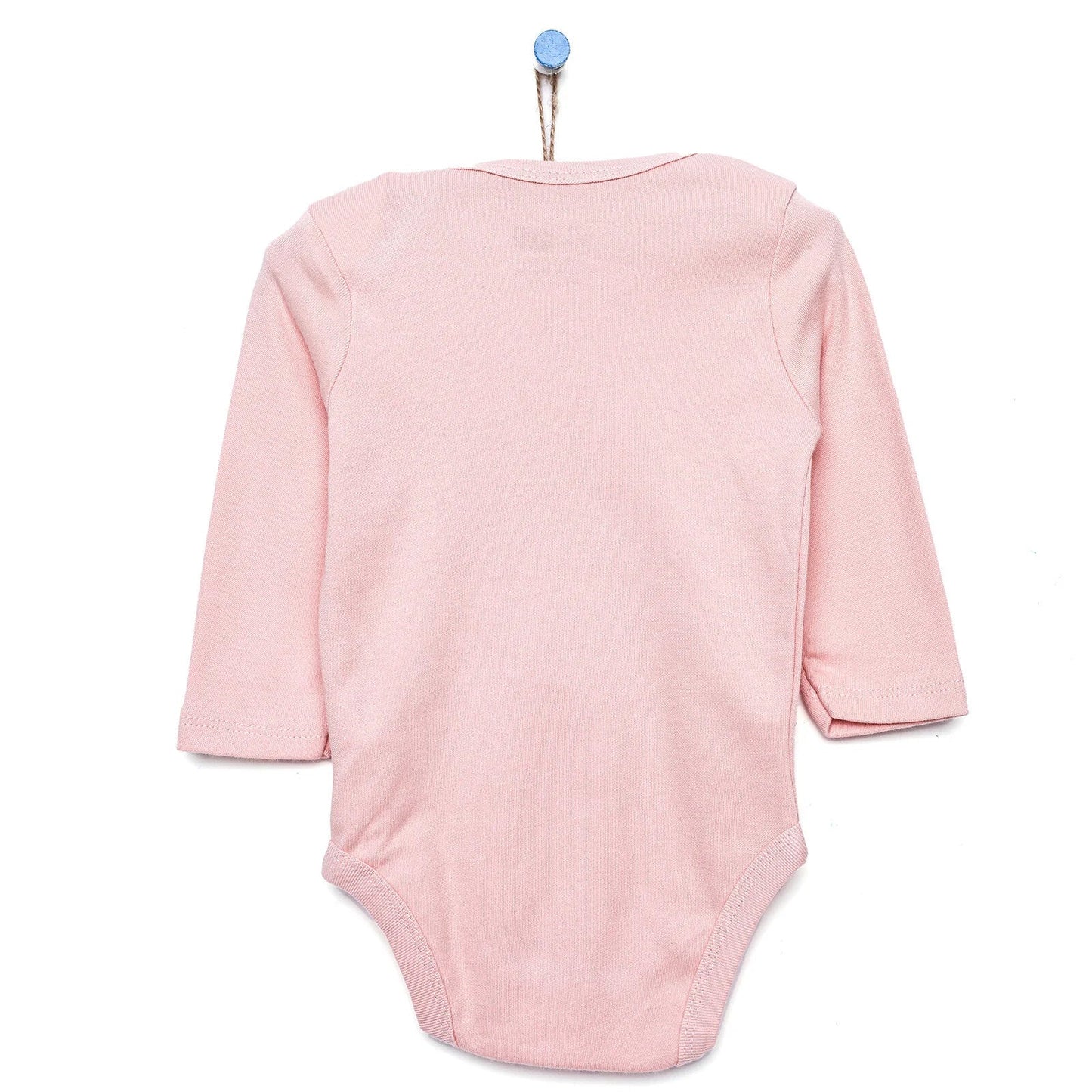 HelloBaby Long Sleeve Bodysuit - Light Pink - mezetto ebebek ebebek