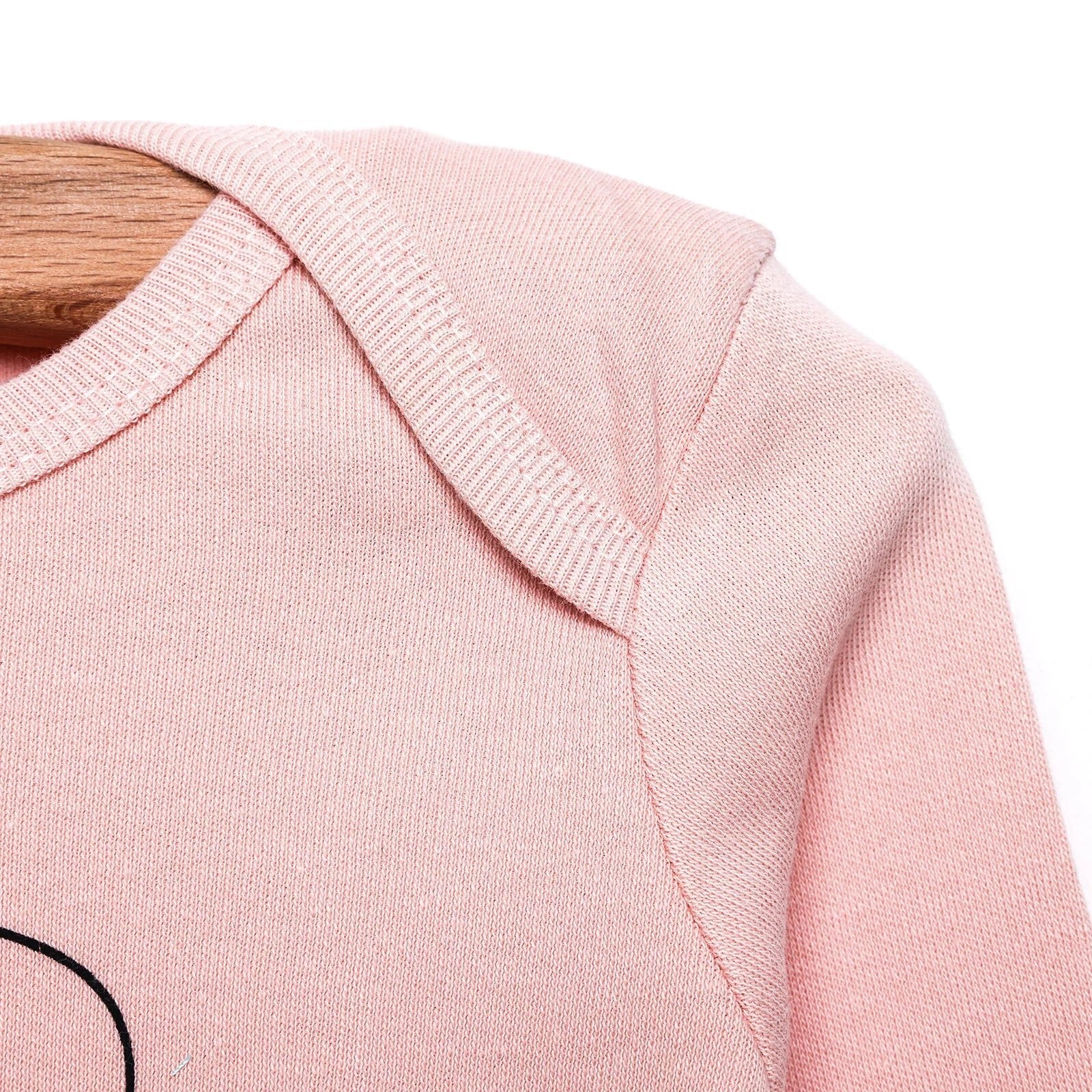 HelloBaby Long Sleeve Bodysuit - Light Pink - mezetto ebebek ebebek