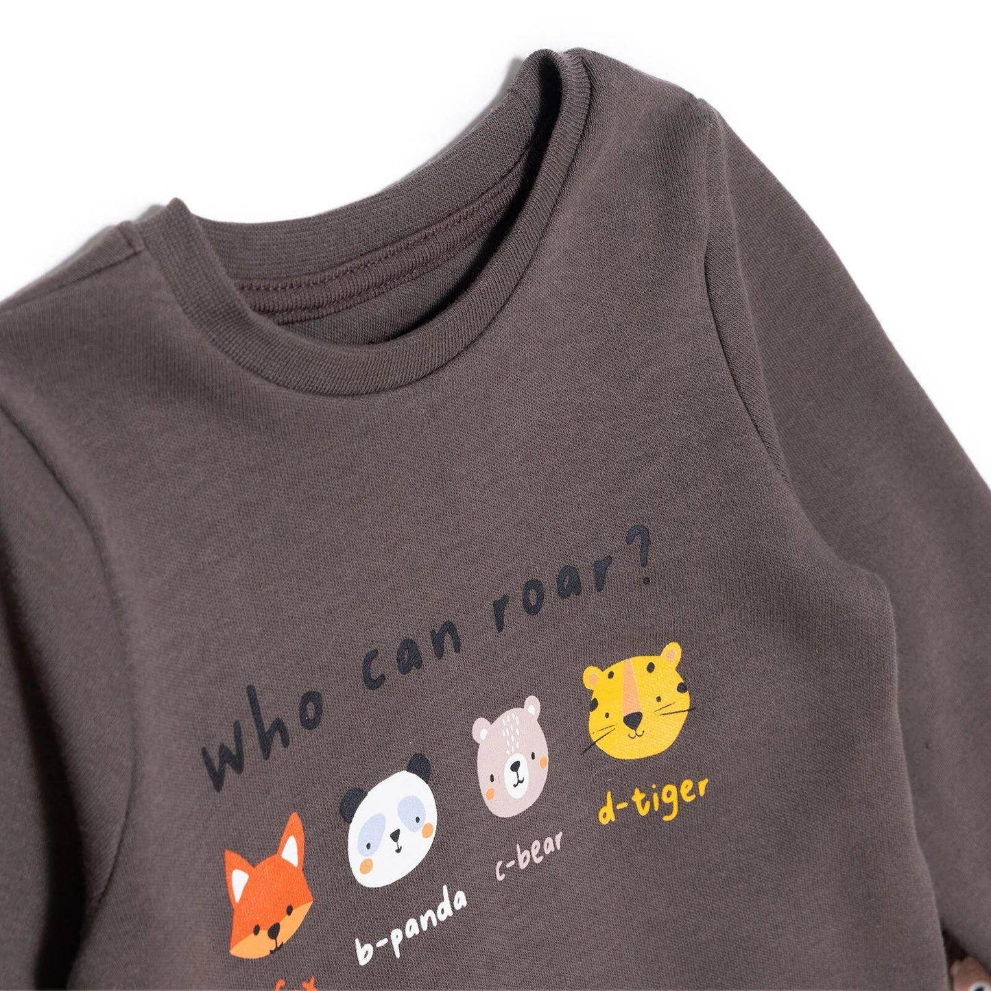 HelloBaby Long Sleeve Pyjamas - Khaki - mezetto ebebek ebebek