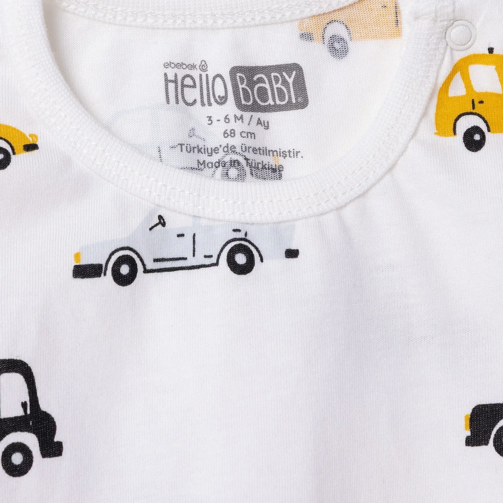 HelloBaby Long Sleeve Pyjamas Set - Ecru - mezetto ebebek ebebek