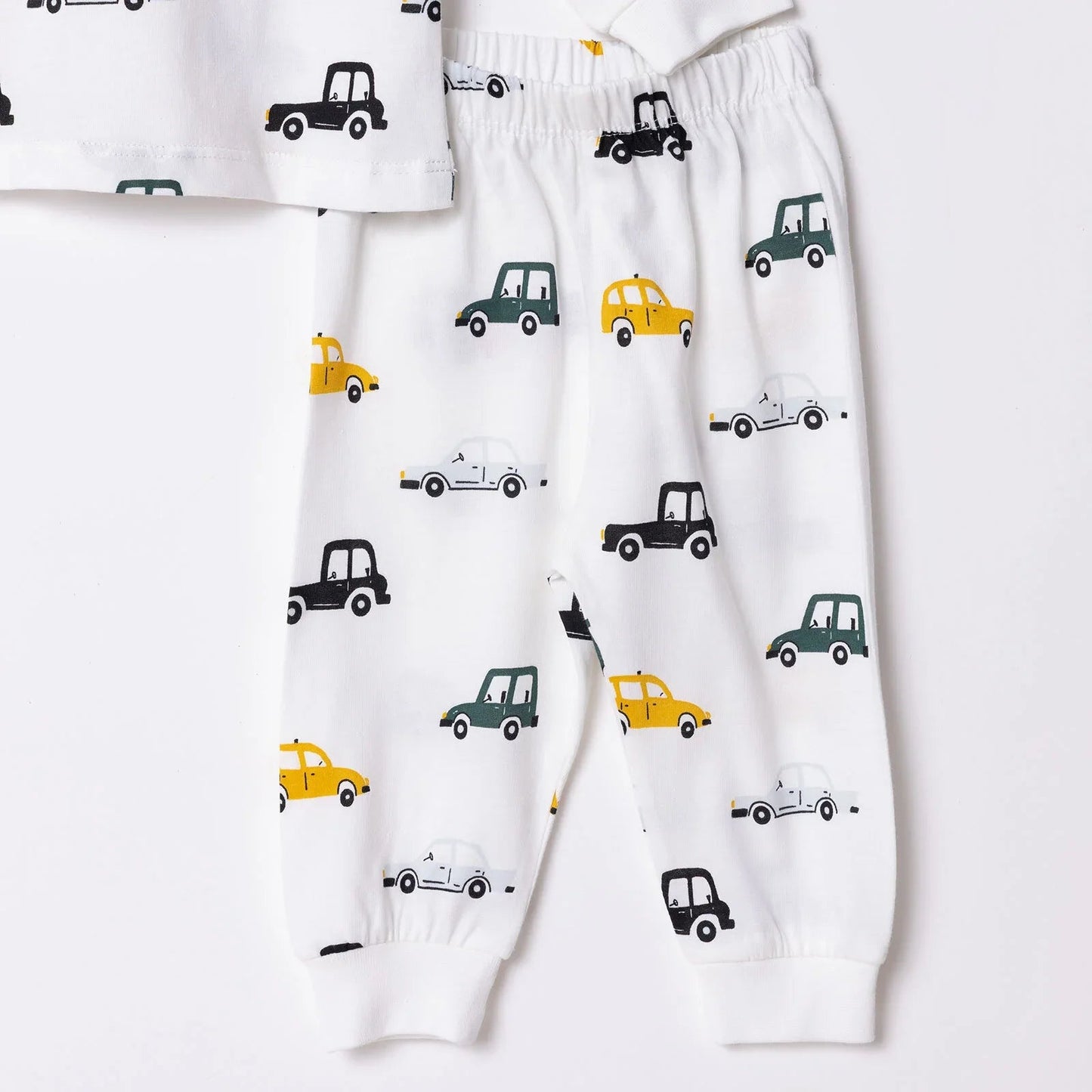 HelloBaby Long Sleeve Pyjamas Set - Ecru - mezetto ebebek ebebek