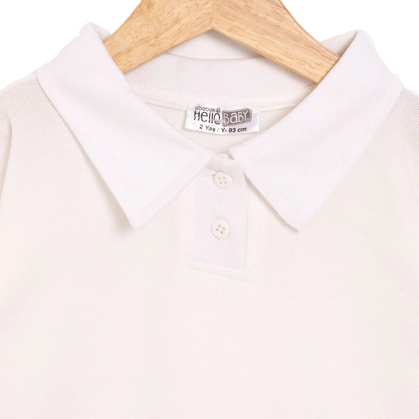 HelloBaby Long Sleeve T-shirt - White - mezetto ebebek ebebek