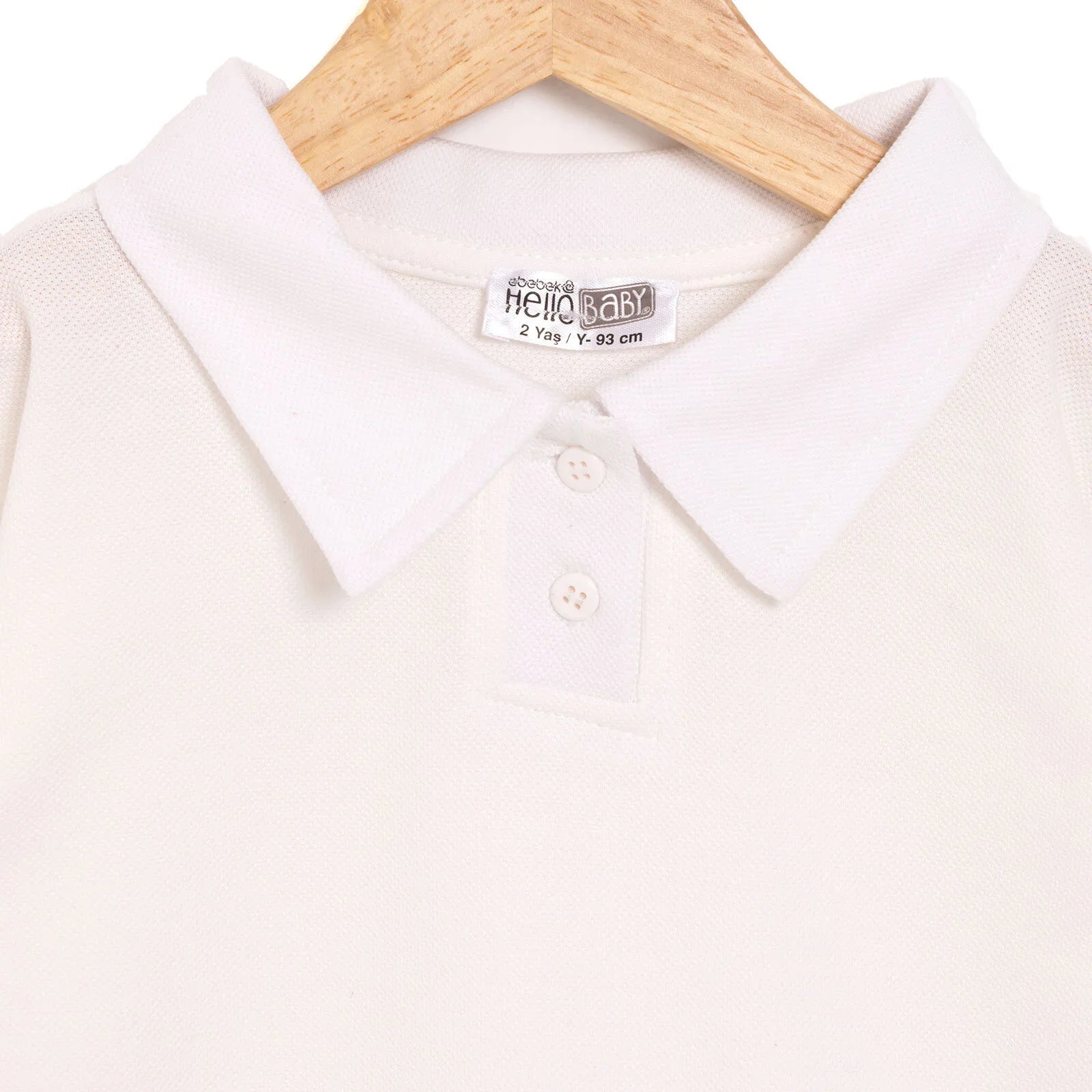 HelloBaby Long Sleeve T-shirt - White - mezetto ebebek ebebek