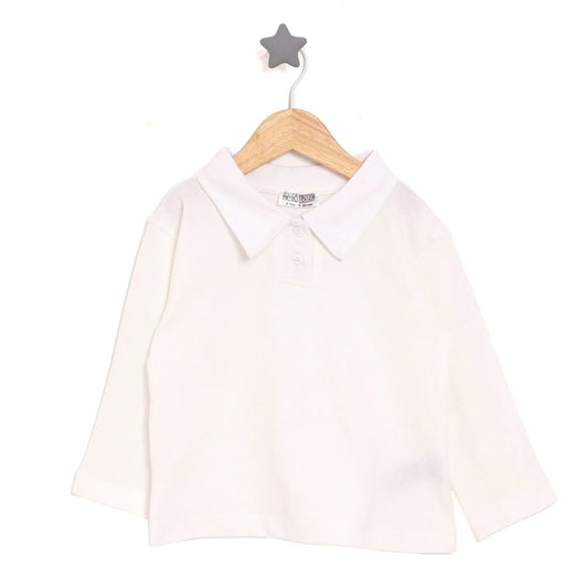 HelloBaby Long Sleeve T-shirt - White - mezetto ebebek ebebek