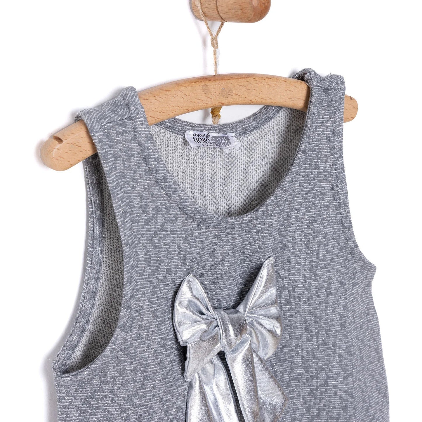 HelloBaby Metallic Girl Skirtall - Silver - mezetto ebebek ebebek