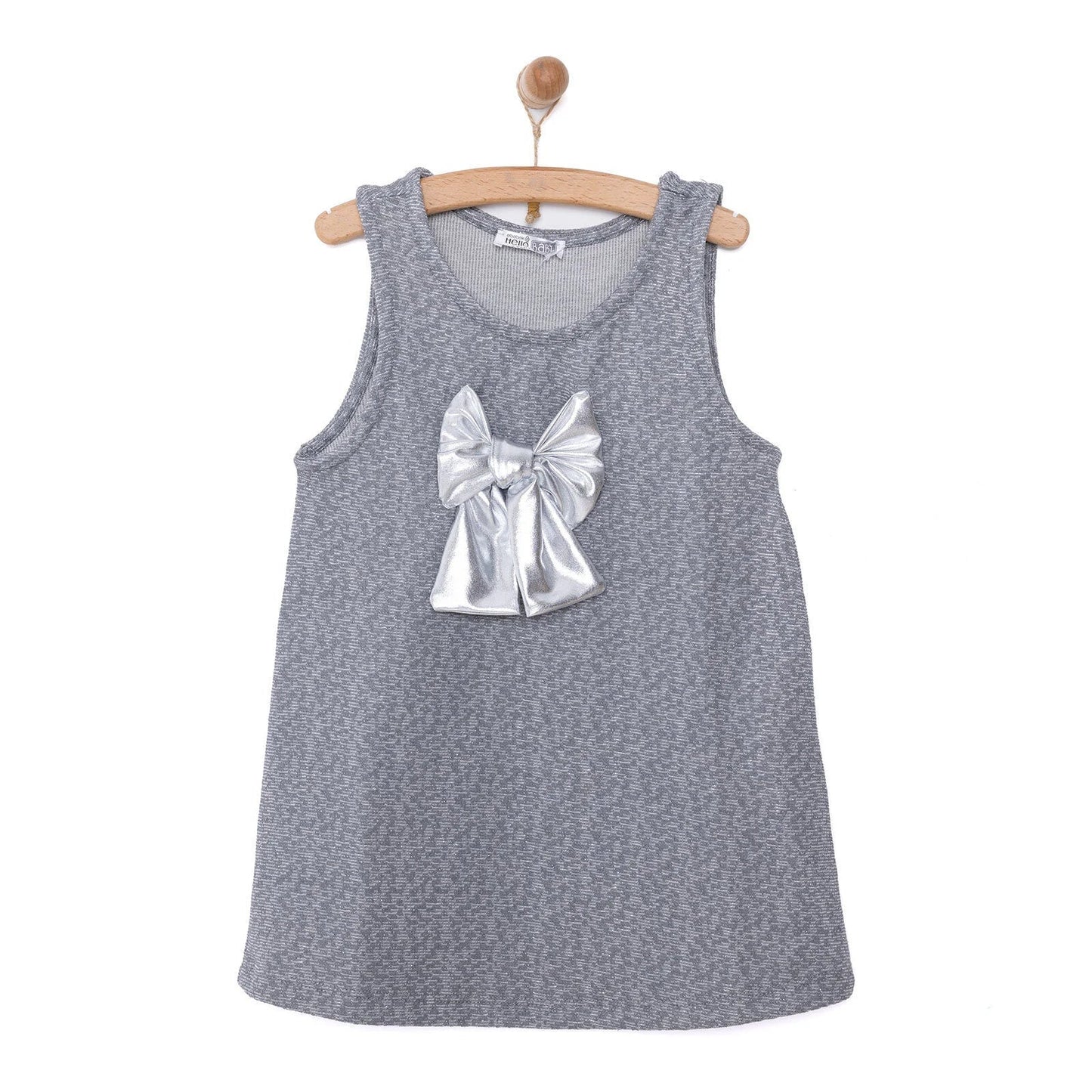 HelloBaby Metallic Girl Skirtall - Silver - mezetto ebebek ebebek