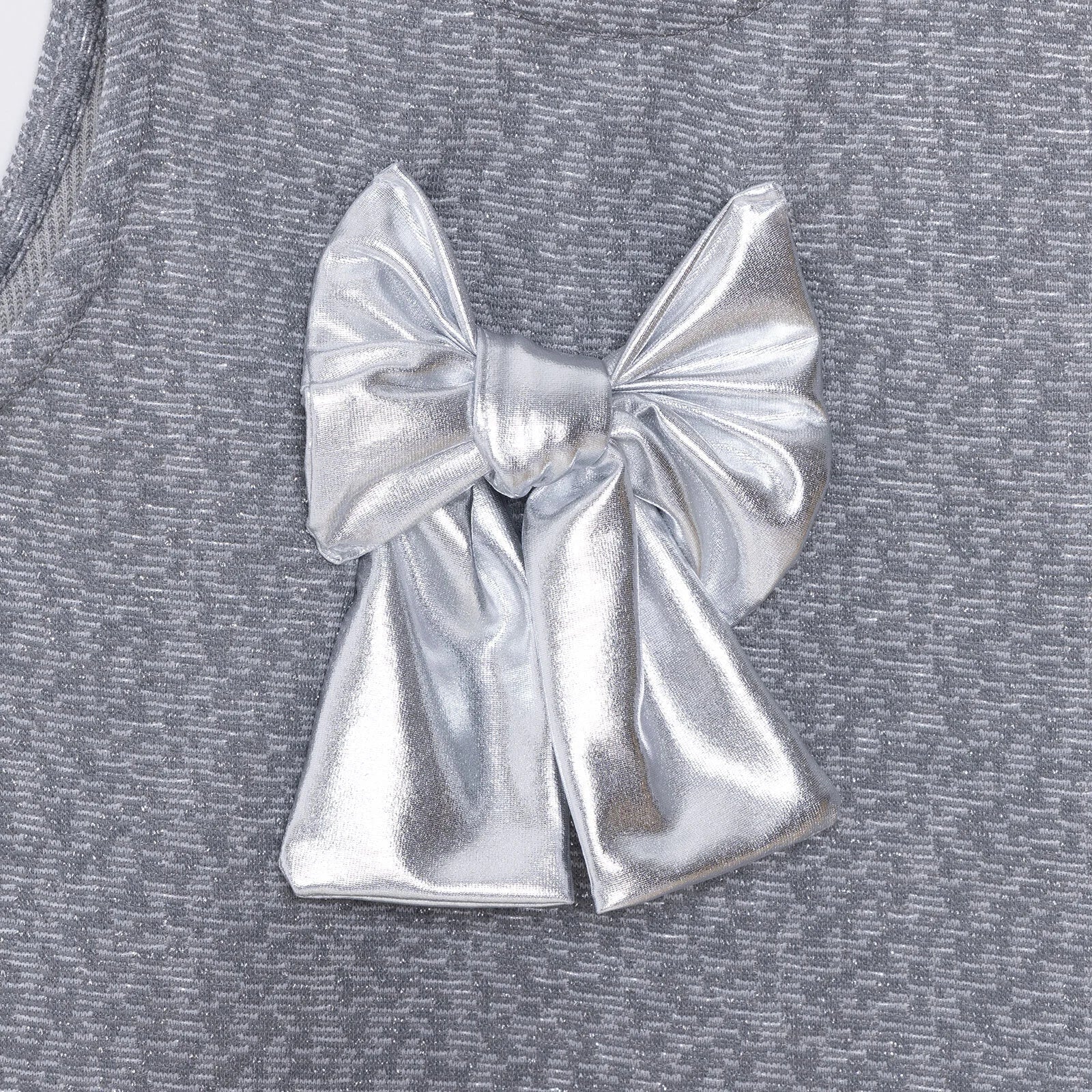 HelloBaby Metallic Girl Skirtall - Silver - mezetto ebebek ebebek