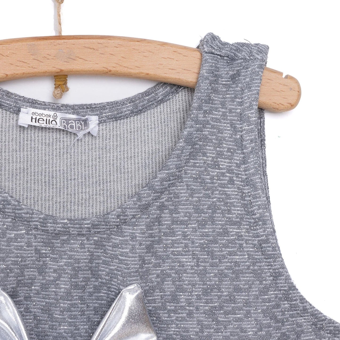 HelloBaby Metallic Girl Skirtall - Silver - mezetto ebebek ebebek
