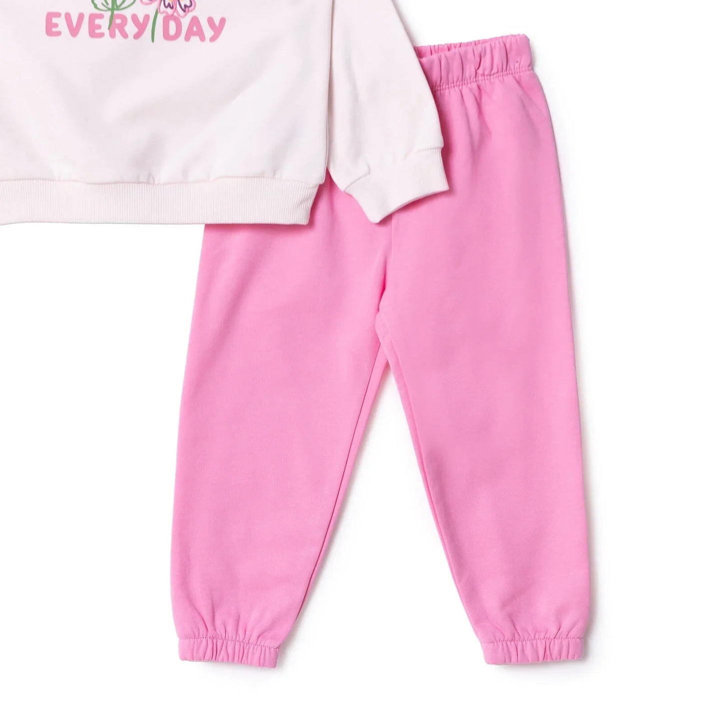 HelloBaby Motto Girl Jogging Set - Light Pink - mezetto ebebek ebebek