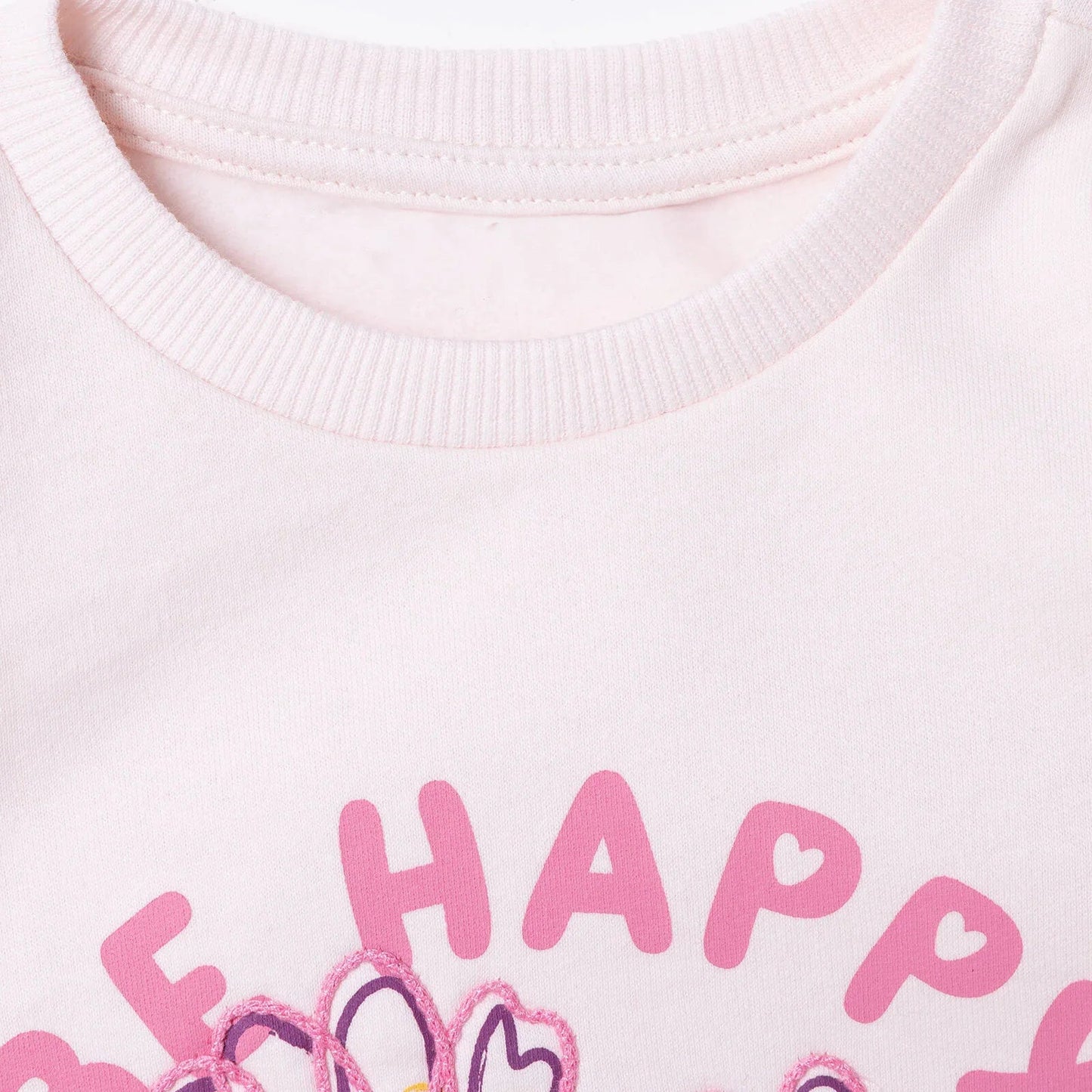 HelloBaby Motto Girl Jogging Set - Light Pink - mezetto ebebek ebebek