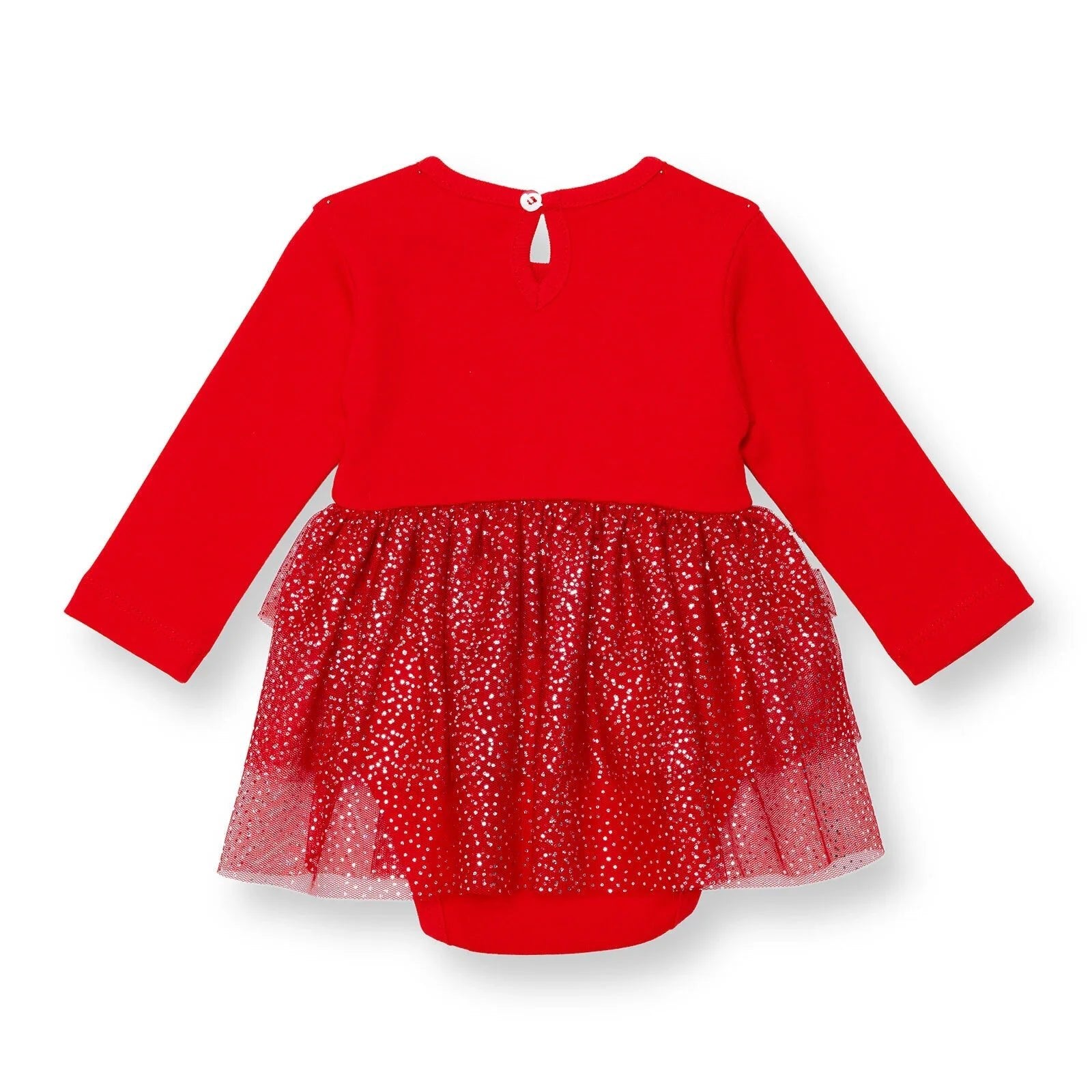 HelloBaby My First Christmas Newborn Girl Dress - Body - Red - mezetto ebebek ebebek