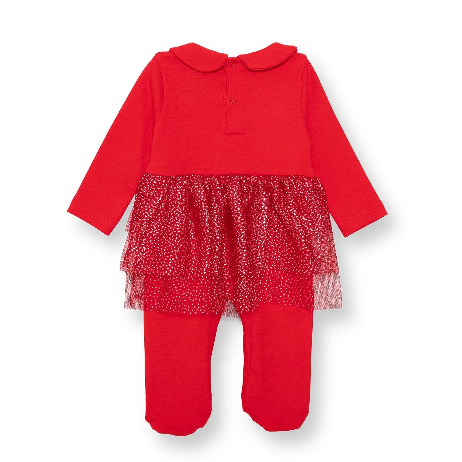 HelloBaby My First Christmas Newborn Girl Footed Jumpsuit - Red - mezetto ebebek ebebek