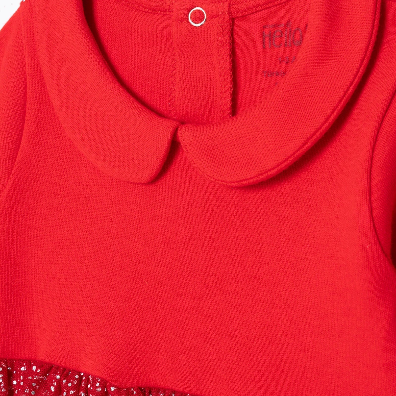 HelloBaby My First Christmas Newborn Girl Footed Jumpsuit - Red - mezetto ebebek ebebek