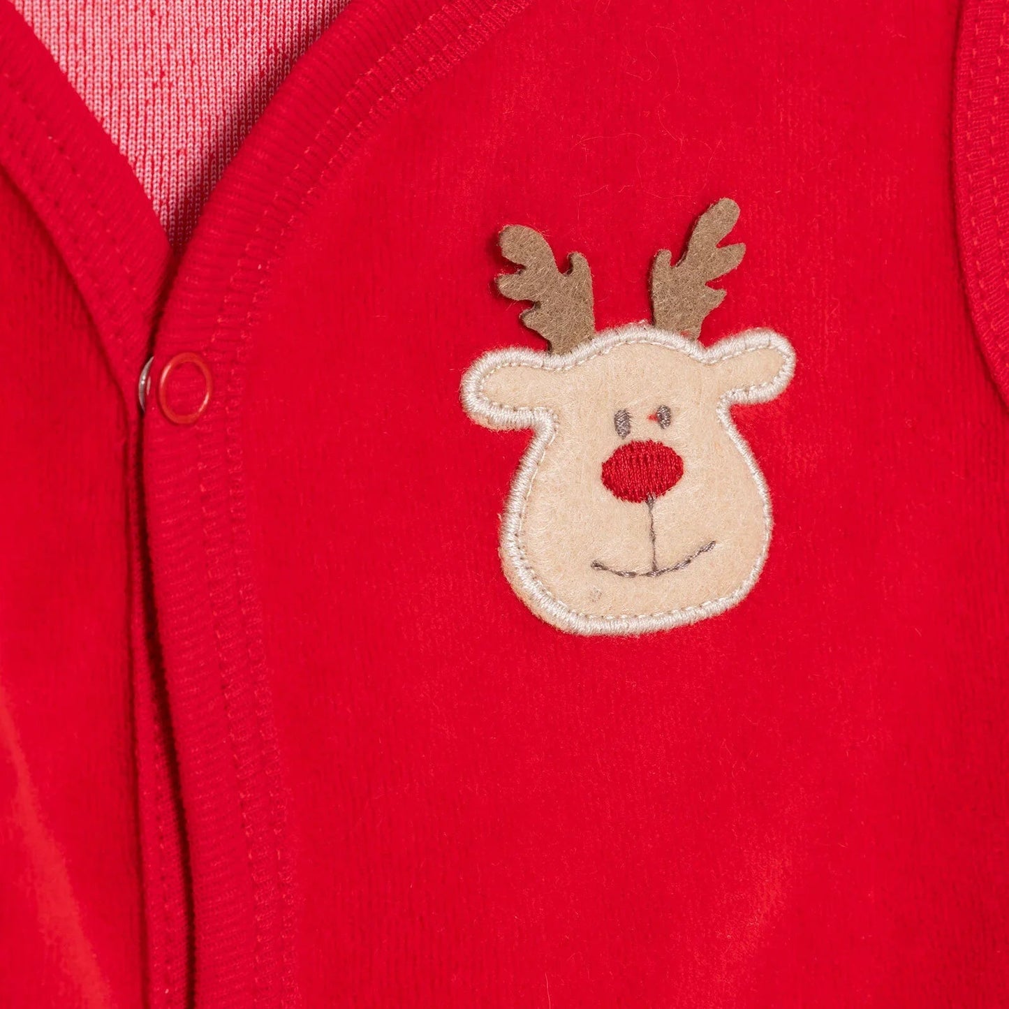 HelloBaby My First Christmas Unisex Newborn Vest - Red - mezetto ebebek ebebek