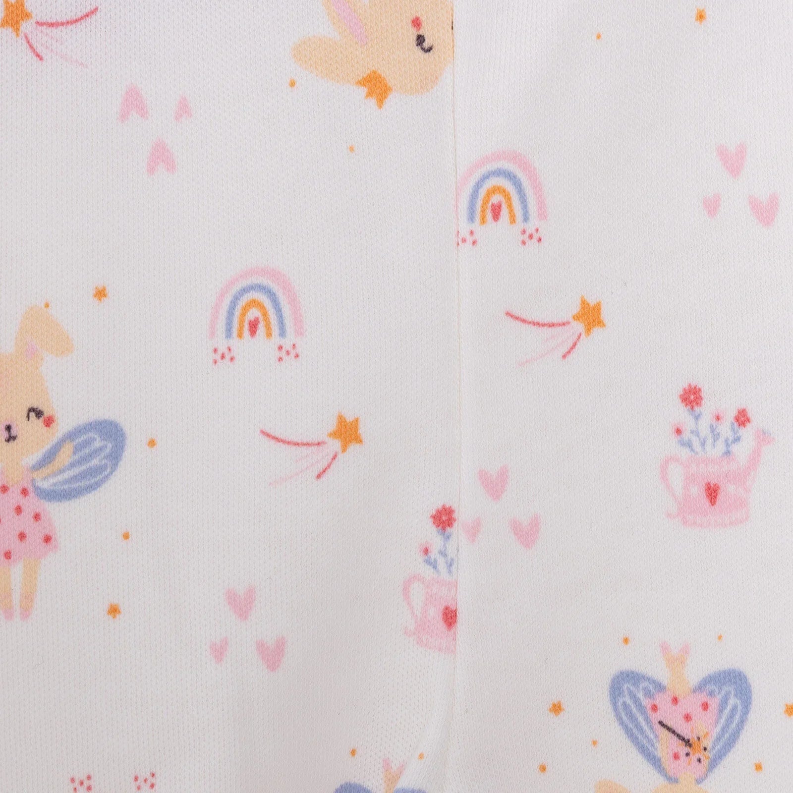 HelloBaby Newborn 2 Pcs Footed Leggings - Pink - mezetto ebebek ebebek