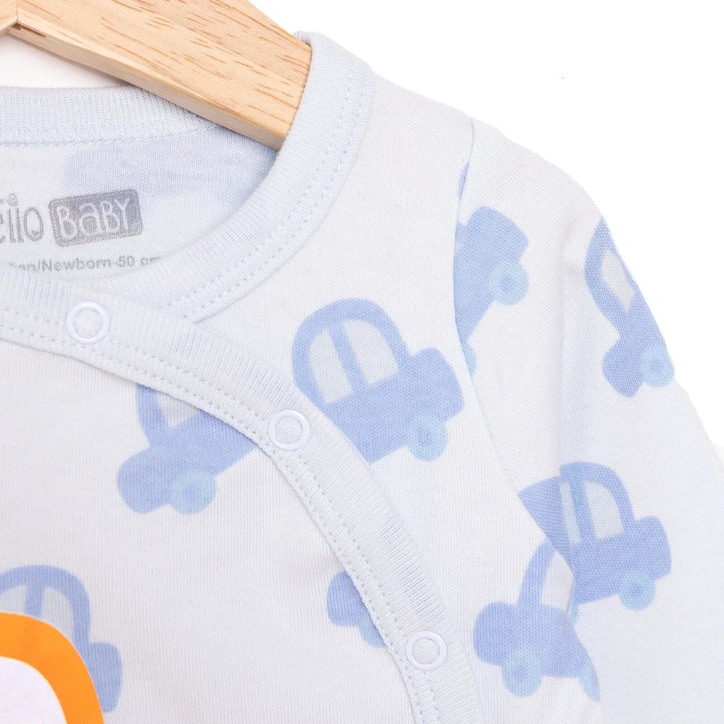 HelloBaby Newborn Baby Boy Footed Bottom - Blue - mezetto ebebek ebebek