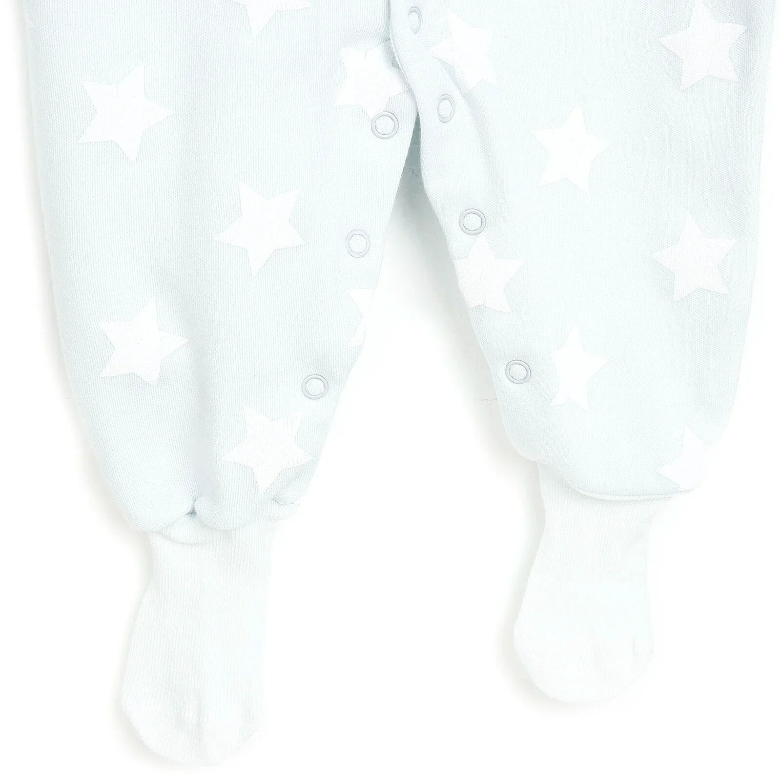 HelloBaby Newborn Baby Boy Footed Jumpsuit - Blue - mezetto ebebek ebebek