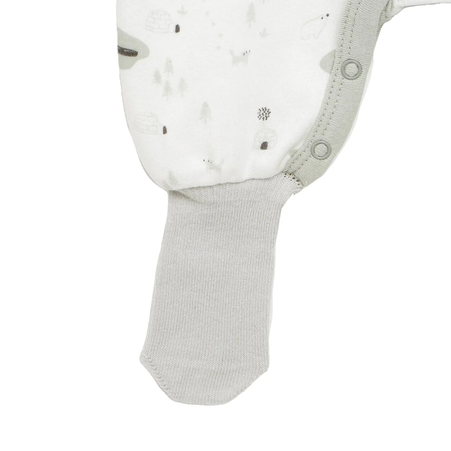 HelloBaby Newborn Baby Boy Footed Jumpsuit - Ecru - mezetto ebebek ebebek