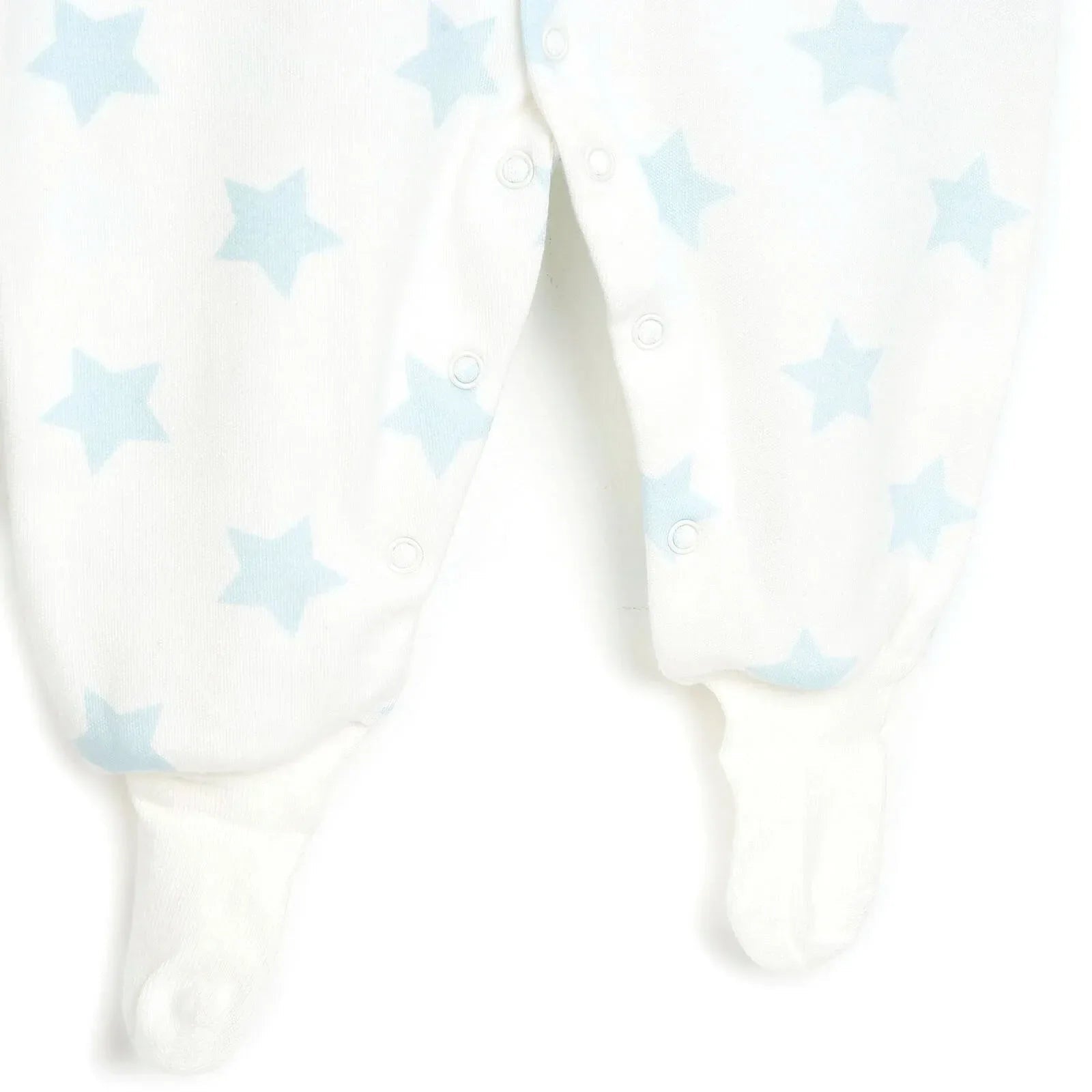 HelloBaby Newborn Baby Boy Footed Jumpsuit - Ecru - mezetto ebebek ebebek