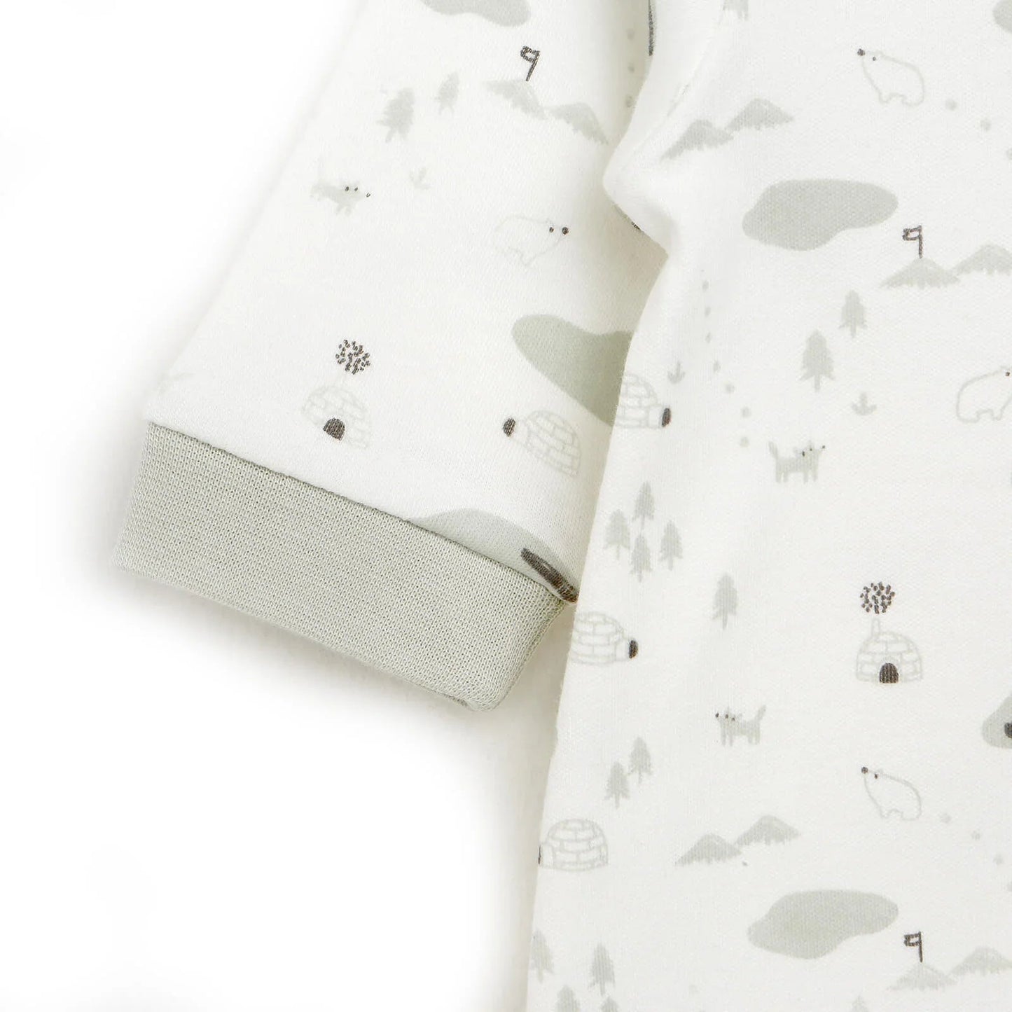 HelloBaby Newborn Baby Boy Footed Jumpsuit - Ecru - mezetto ebebek ebebek