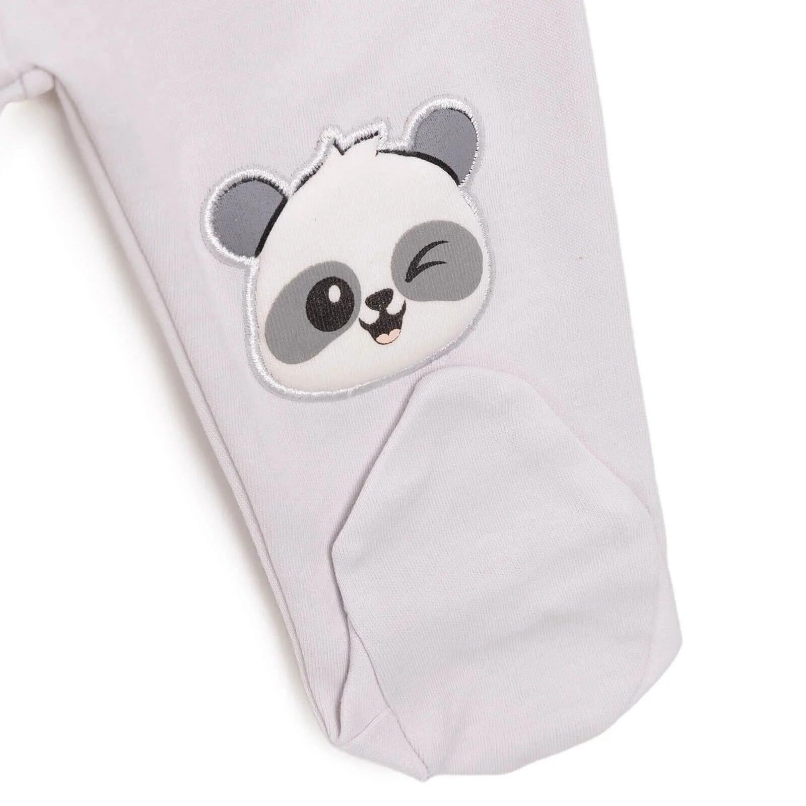 HelloBaby Newborn Baby Boy Joggers with Feet - Light Grey - mezetto ebebek ebebek