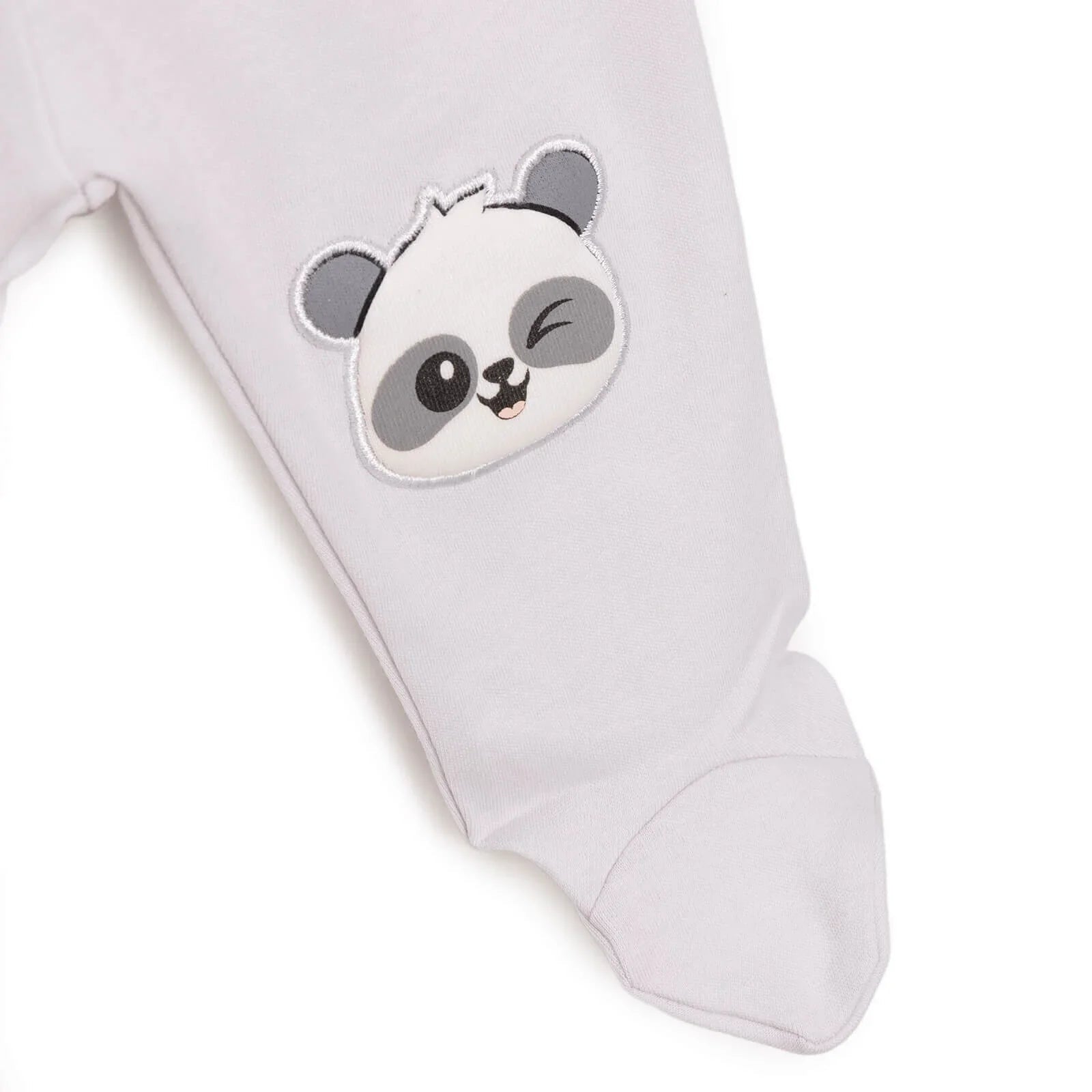 HelloBaby Newborn Baby Boy Joggers with Feet - Light Grey - mezetto ebebek ebebek