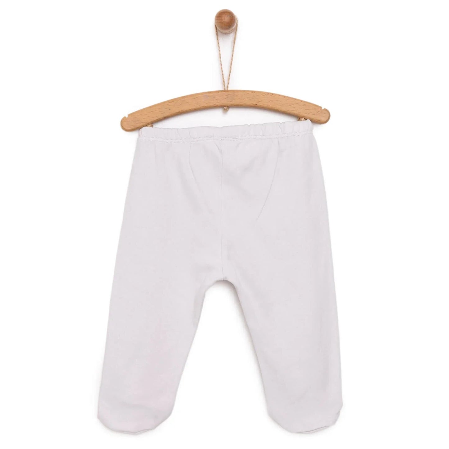 HelloBaby Newborn Baby Boy Joggers with Feet - Light Grey - mezetto ebebek ebebek