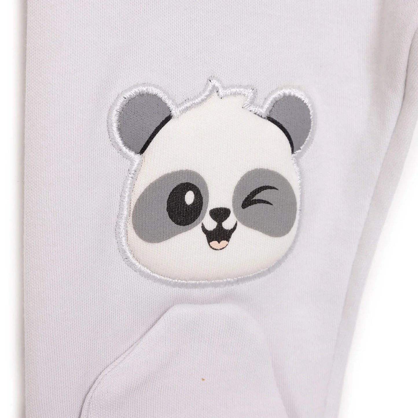HelloBaby Newborn Baby Boy Joggers with Feet - Light Grey - mezetto ebebek ebebek