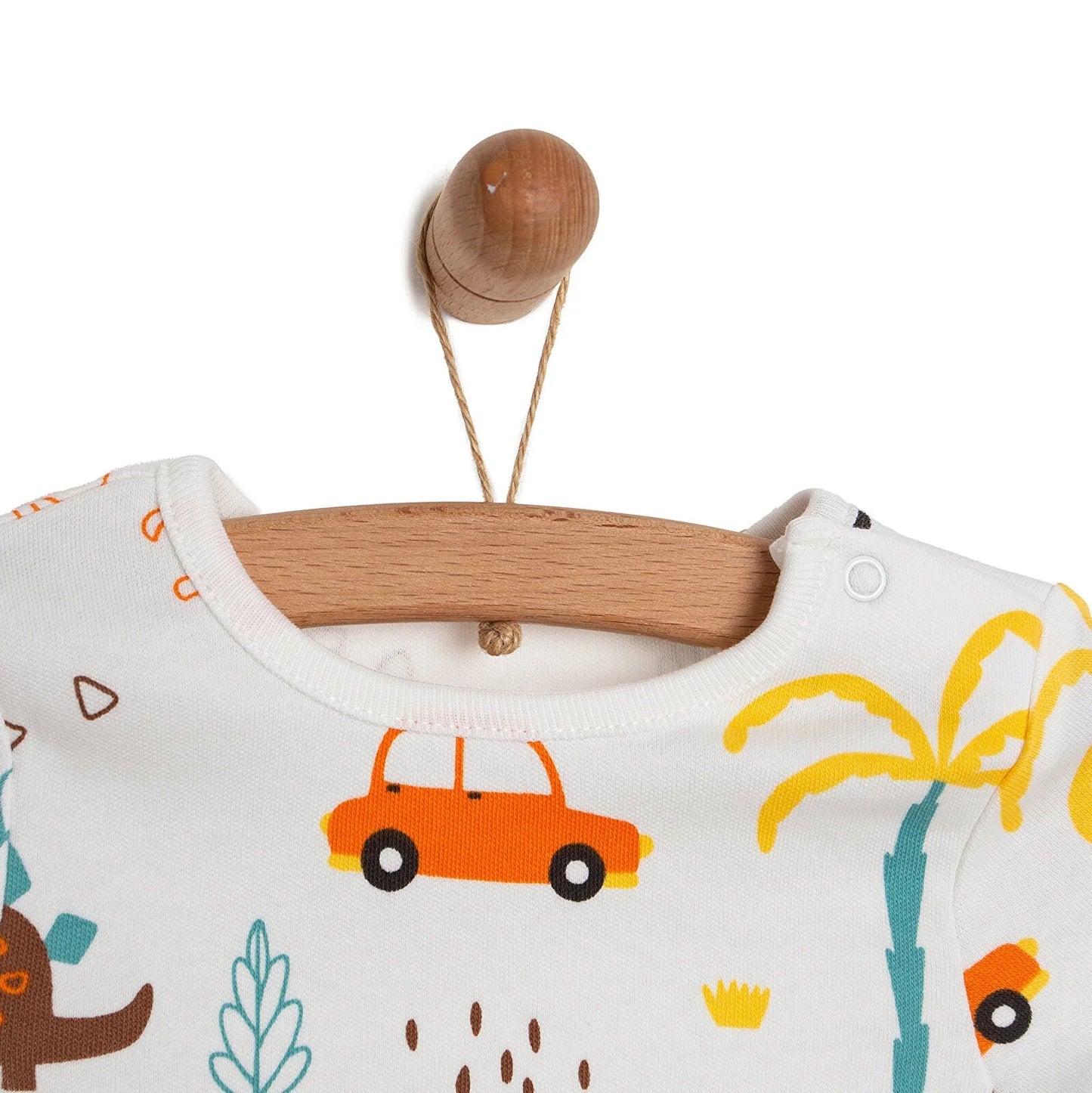 HelloBaby Newborn Baby Boy T-shirt - Footless Bottom - Green - mezetto ebebek ebebek