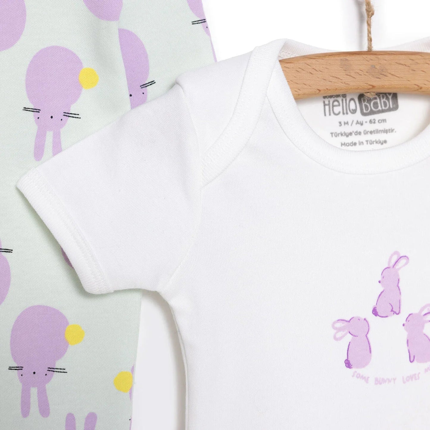 HelloBaby Newborn Baby Cute Elephant Jumpsuit - Ecru - mezetto ebebek ebebek