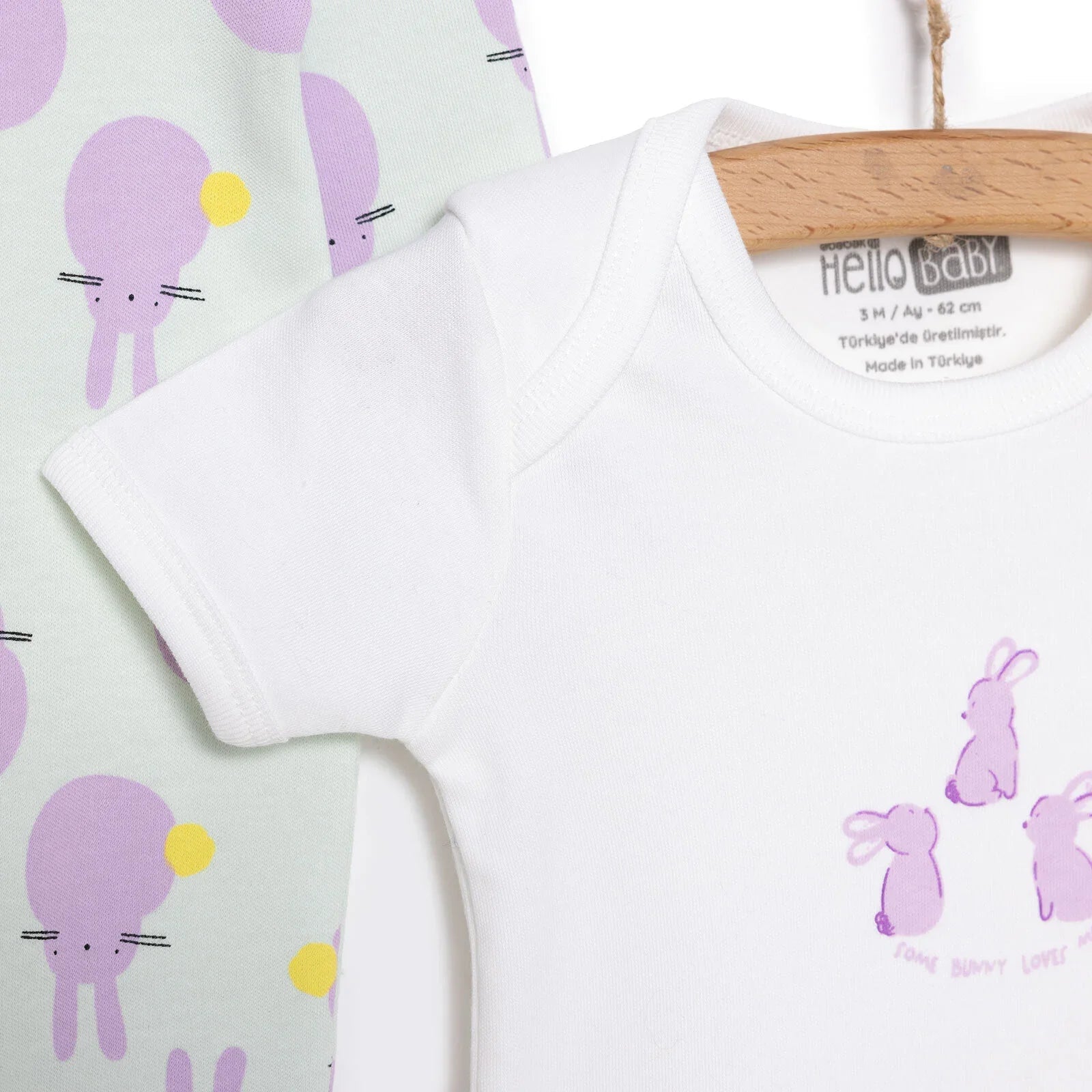 HelloBaby Newborn Baby Cute Elephant Jumpsuit - Ecru - mezetto ebebek ebebek