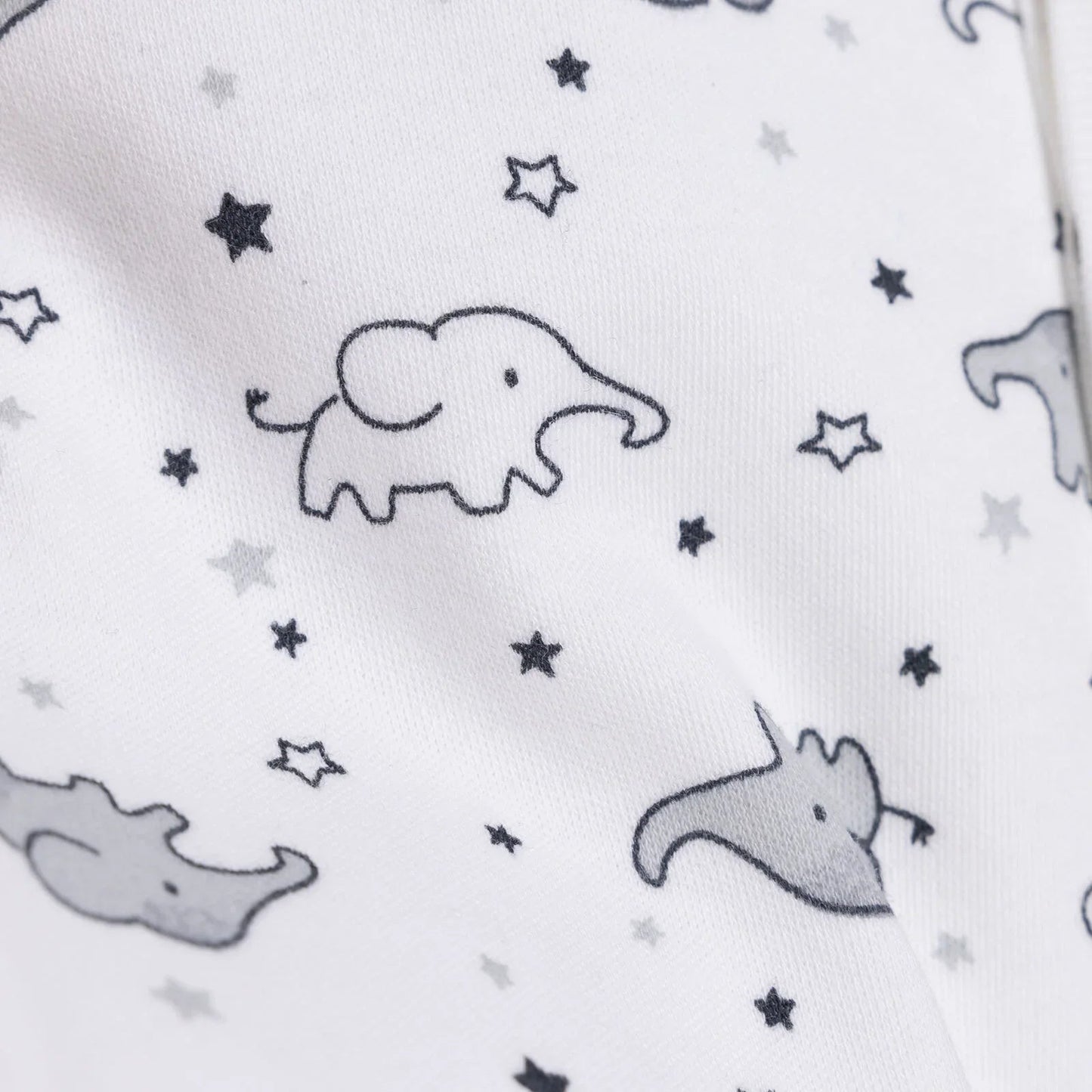 HelloBaby Newborn Baby Cute Elephant Jumpsuit - Ecru - mezetto ebebek ebebek
