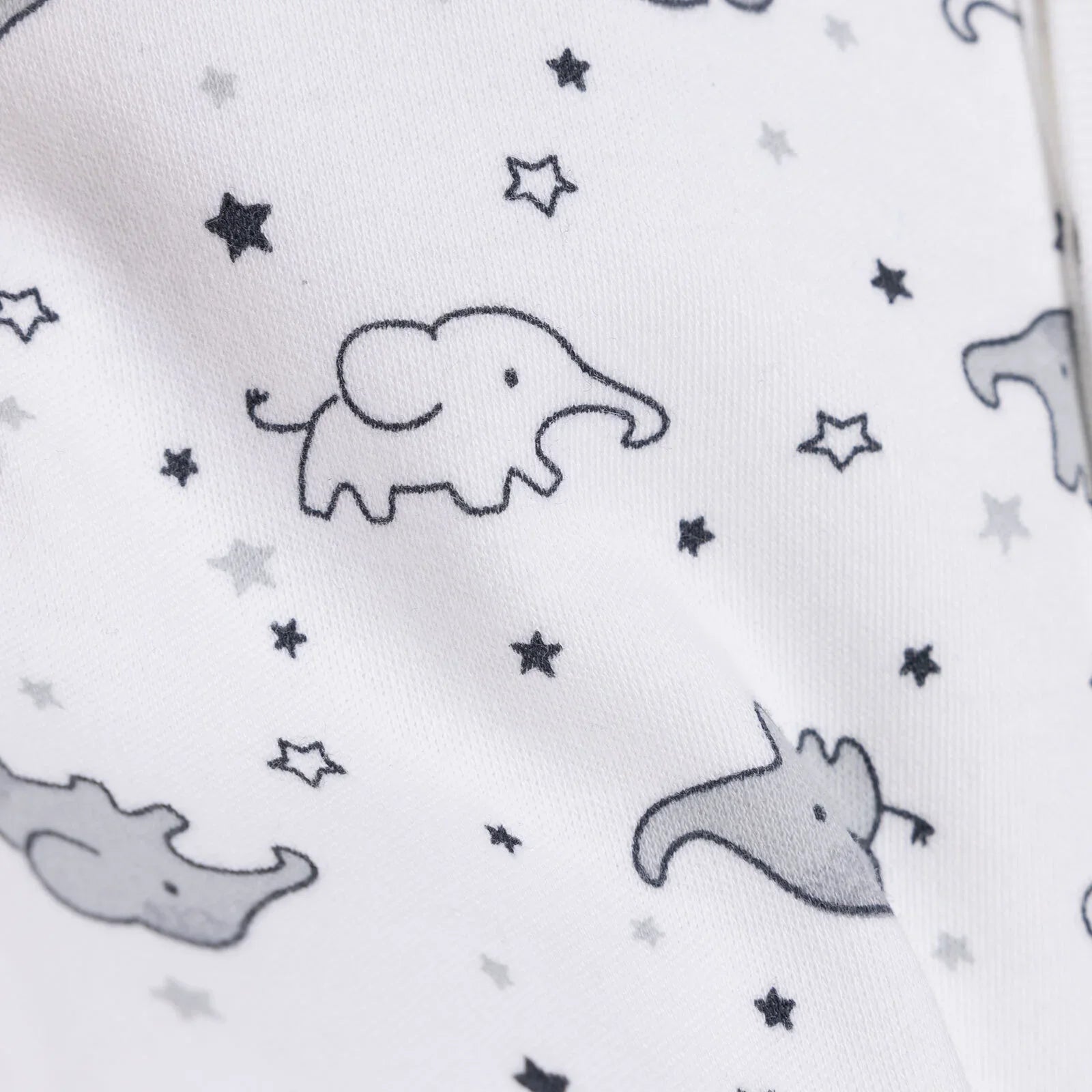 HelloBaby Newborn Baby Cute Elephant Jumpsuit - Ecru - mezetto ebebek ebebek