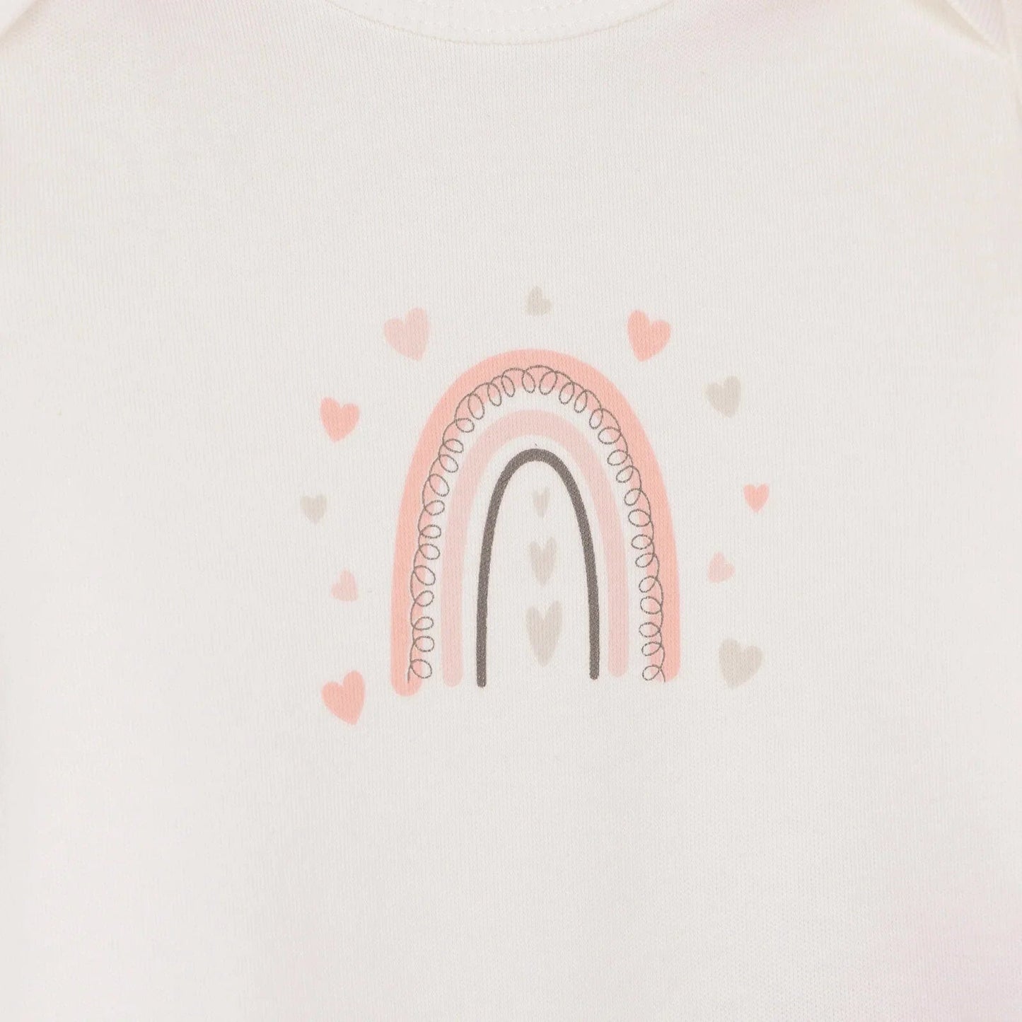 HelloBaby Newborn Baby Girl Rainbow Jumpsuit - Ecru - mezetto ebebek ebebek