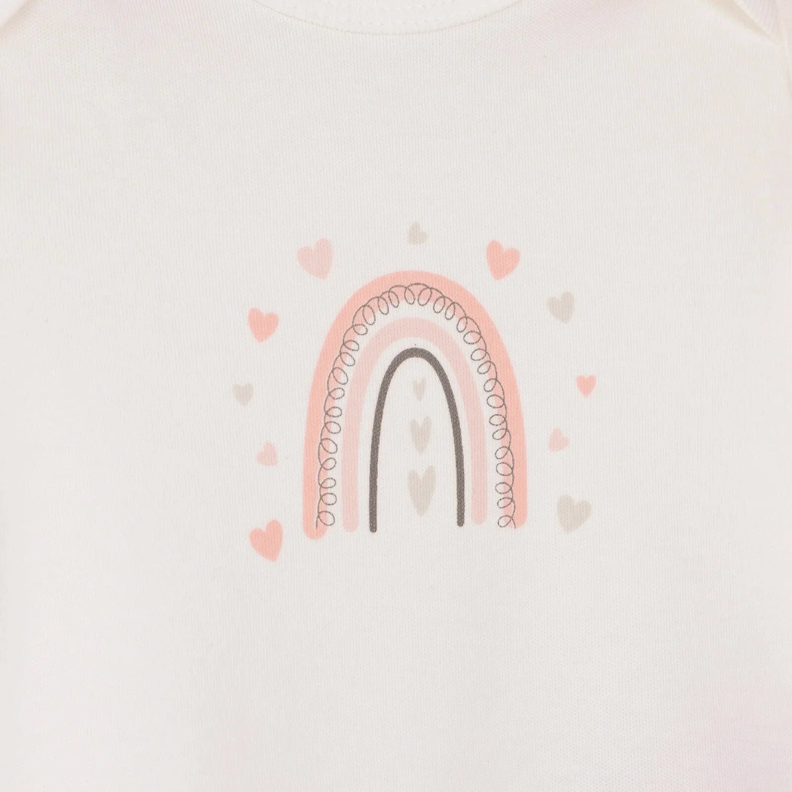 HelloBaby Newborn Baby Girl Rainbow Jumpsuit - Ecru - mezetto ebebek ebebek
