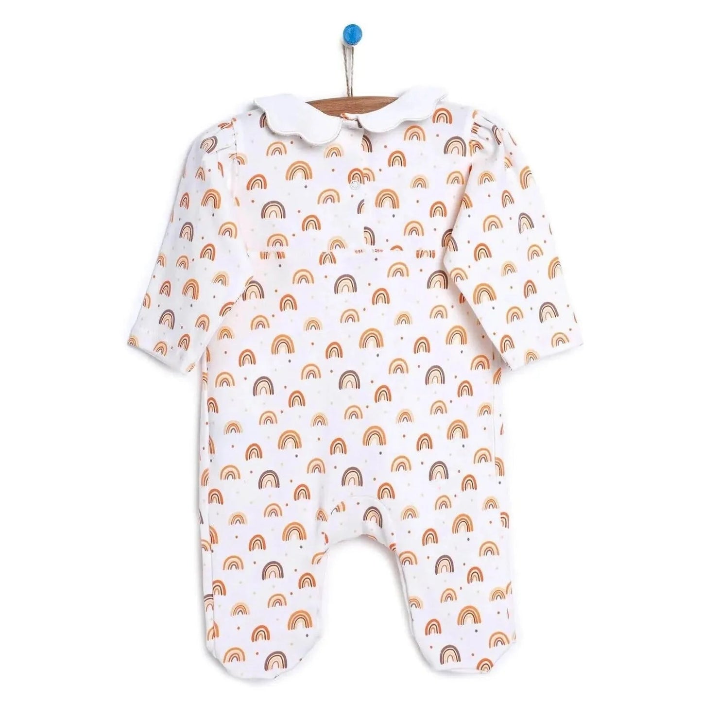 HelloBaby Newborn Baby Girl Romper - Ecru - mezetto ebebek ebebek