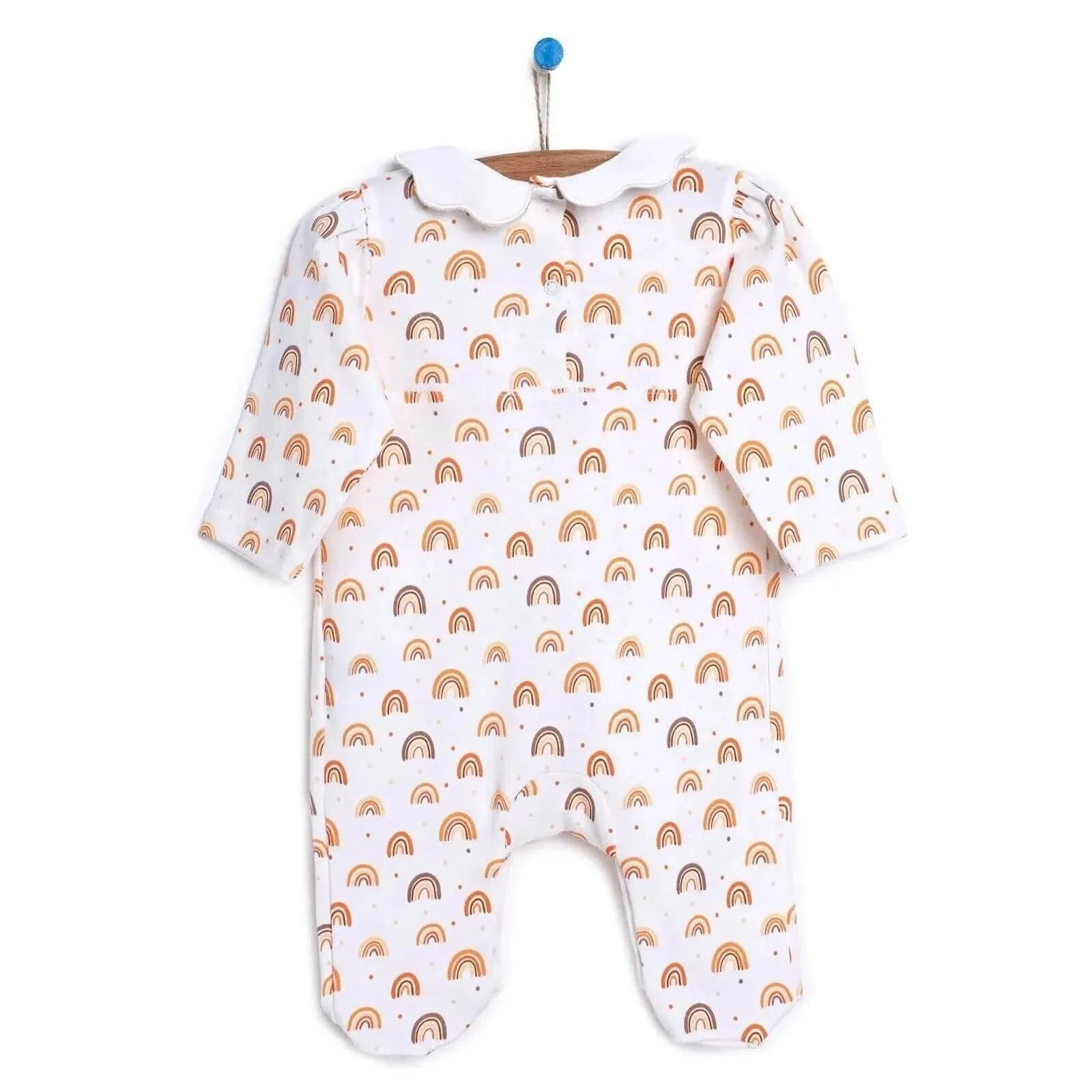 HelloBaby Newborn Baby Girl Romper - Ecru - mezetto ebebek ebebek