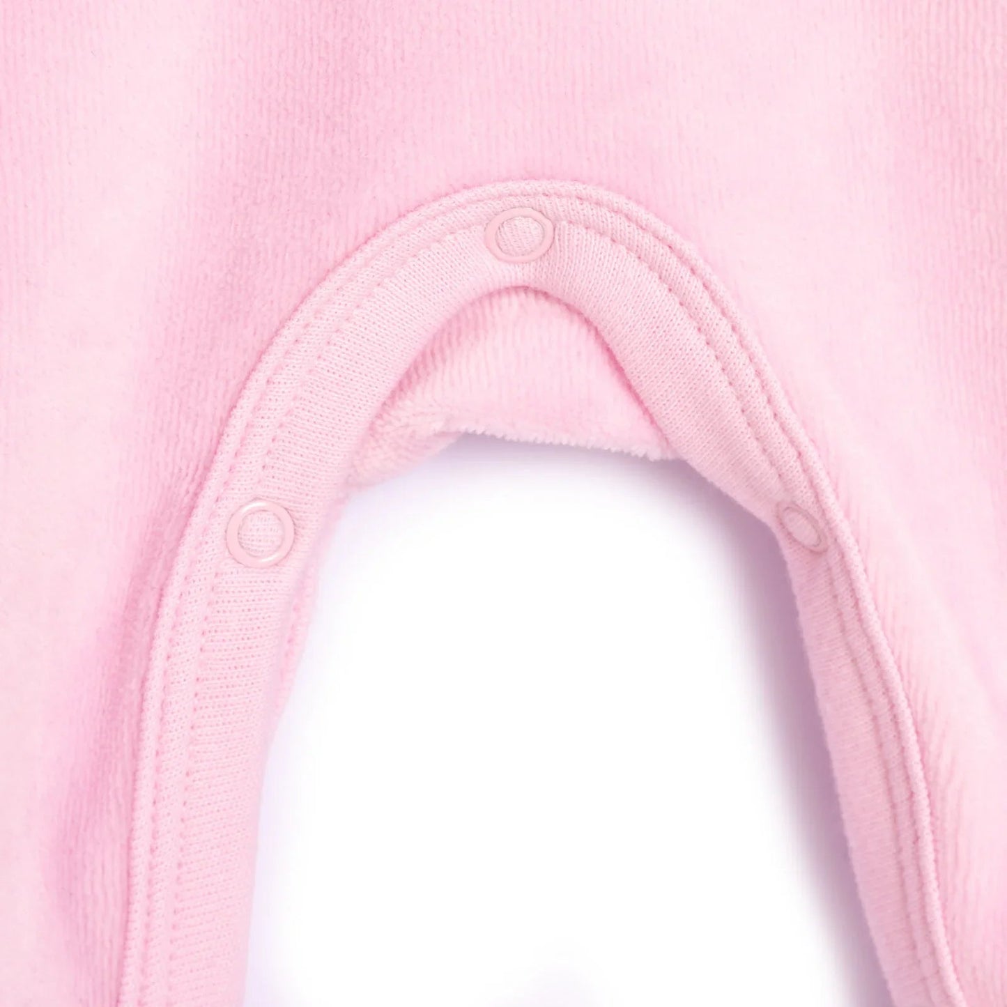 HelloBaby Newborn Baby Girl Velvet Footed Jumpsuit - Pink - mezetto ebebek ebebek