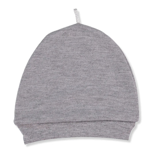 HelloBaby Newborn Basic Hat - Grey Melange - mezetto ebebek ebebek