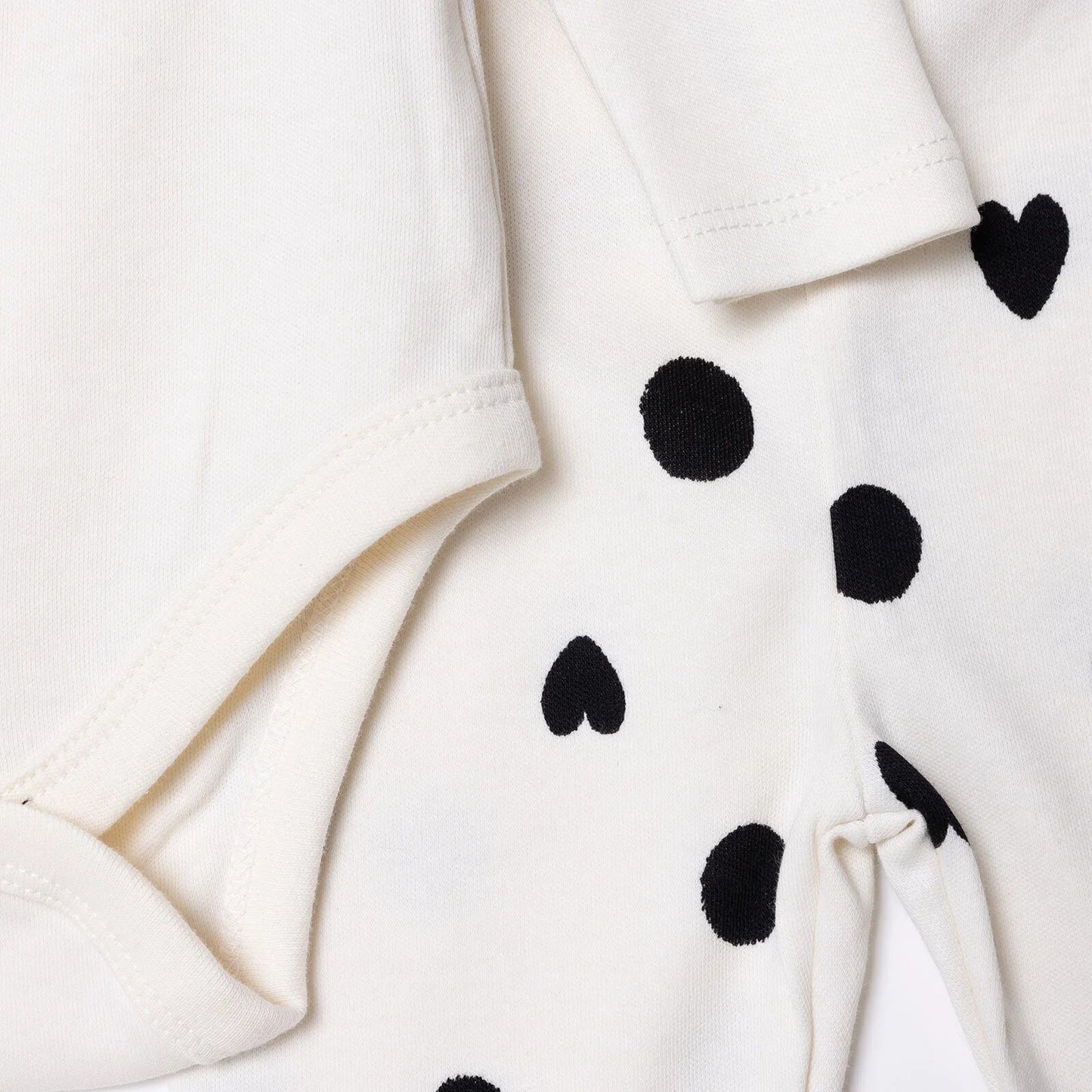 HelloBaby Newborn Body - Footed Bottom - Ecru - mezetto ebebek ebebek