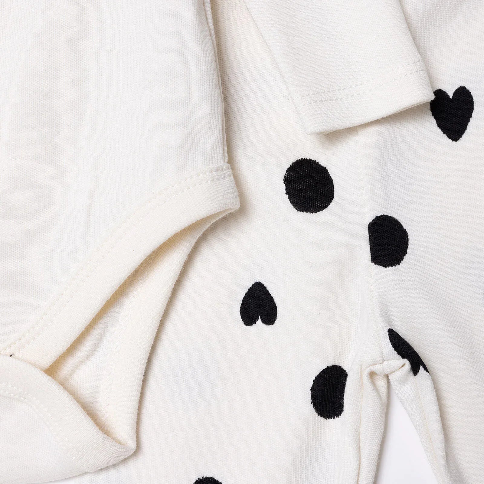 HelloBaby Newborn Body - Footed Bottom - Ecru - mezetto ebebek ebebek