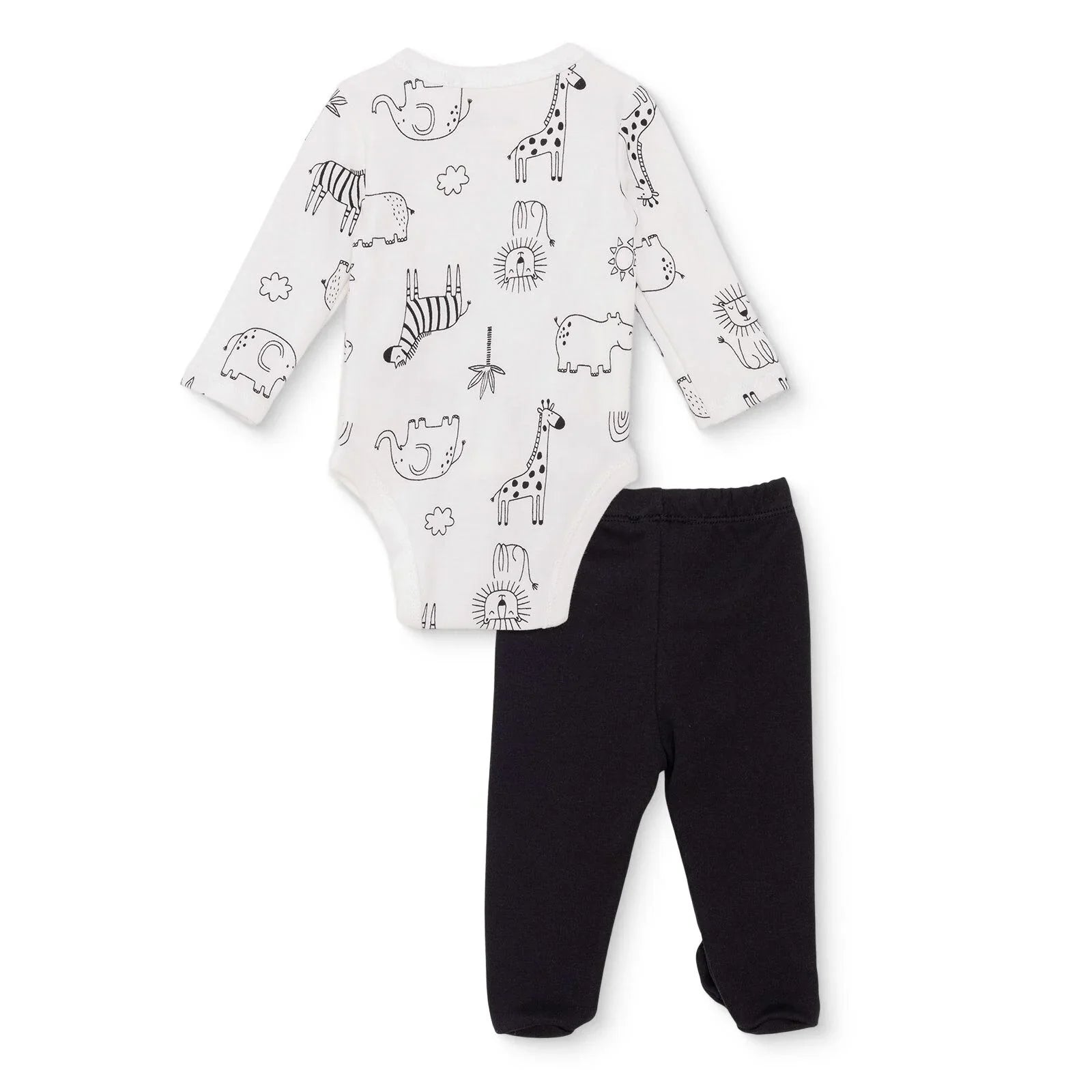 HelloBaby Newborn Body Footed Bottom - Ecru - mezetto ebebek ebebek