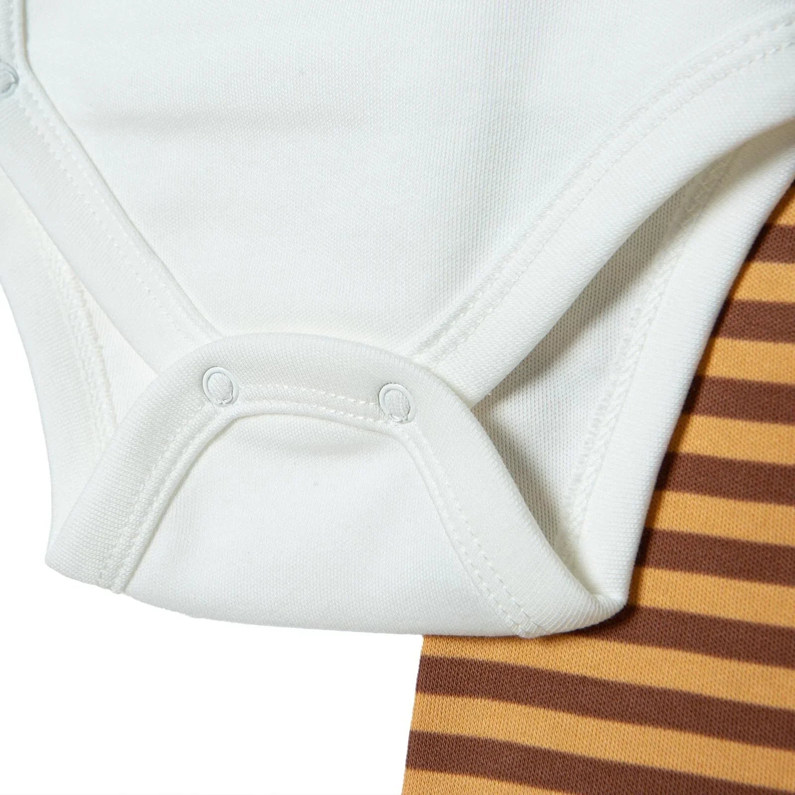 HelloBaby Newborn Body - Footed Bottom - Ecru - mezetto ebebek ebebek