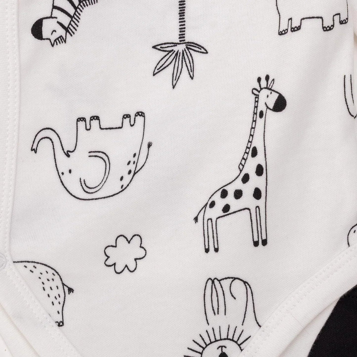 HelloBaby Newborn Body Footed Bottom - Ecru - mezetto ebebek ebebek