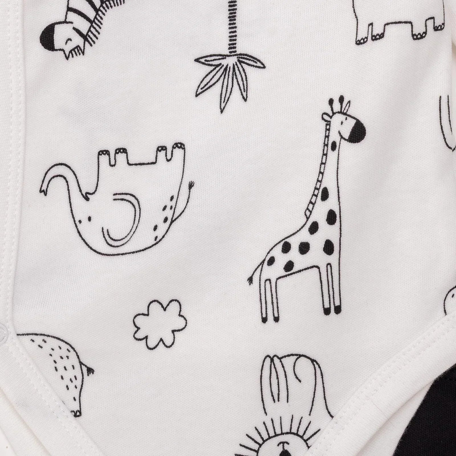 HelloBaby Newborn Body Footed Bottom - Ecru - mezetto ebebek ebebek